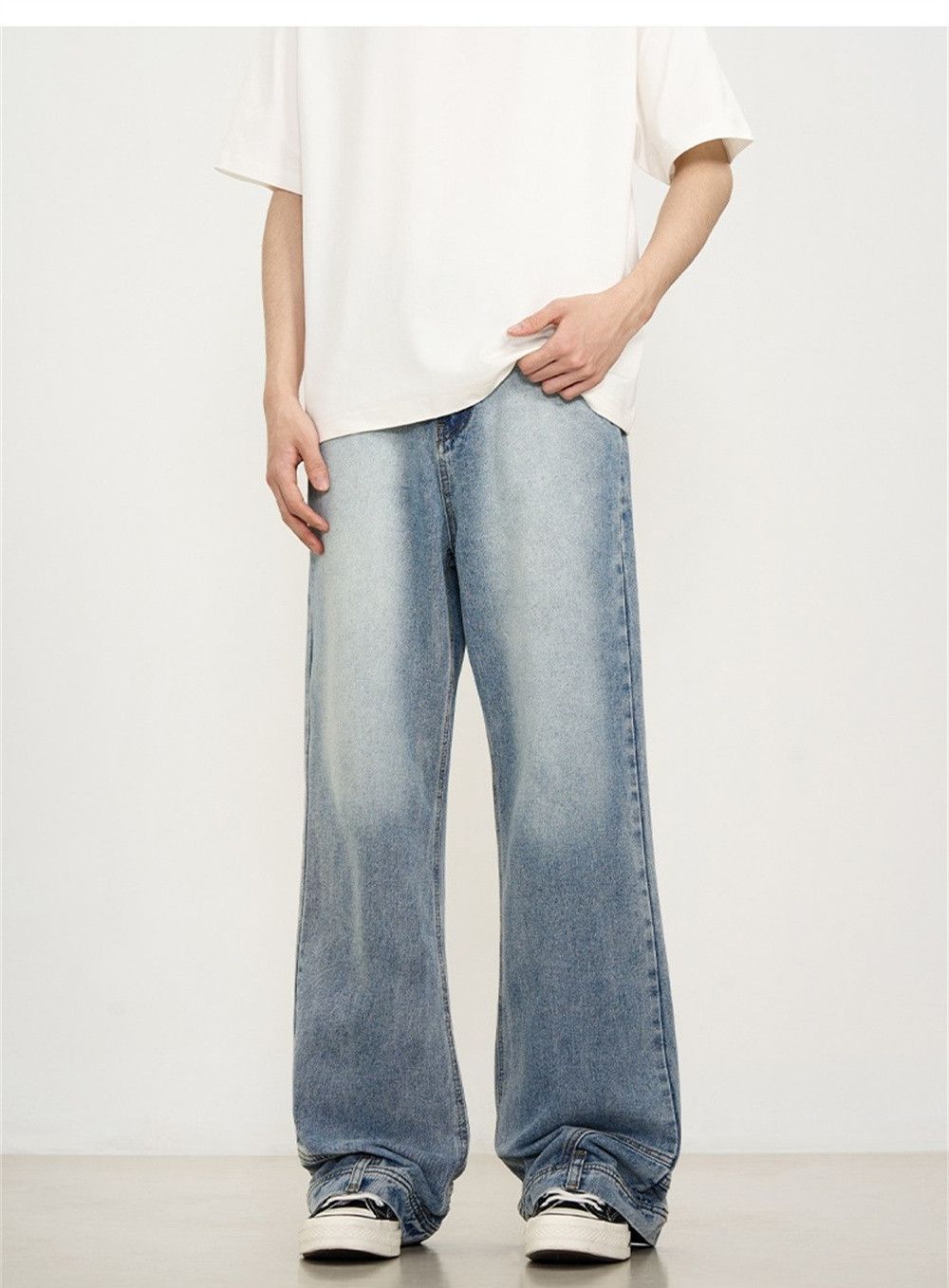 Streetwear Straight Leg Loose Jeans