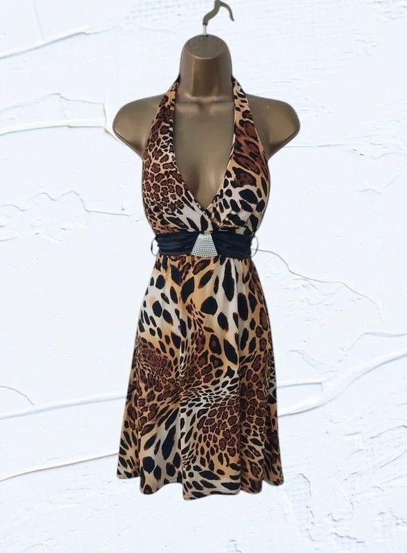 Vintage Vintage halterneck dress 10/12 Size M / US 6-8 / IT 42-44 - 1 Thumbnail