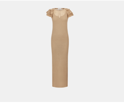 image of Dior O1Bcso1Str0524 Dress In Beige, Women's (Size Small)