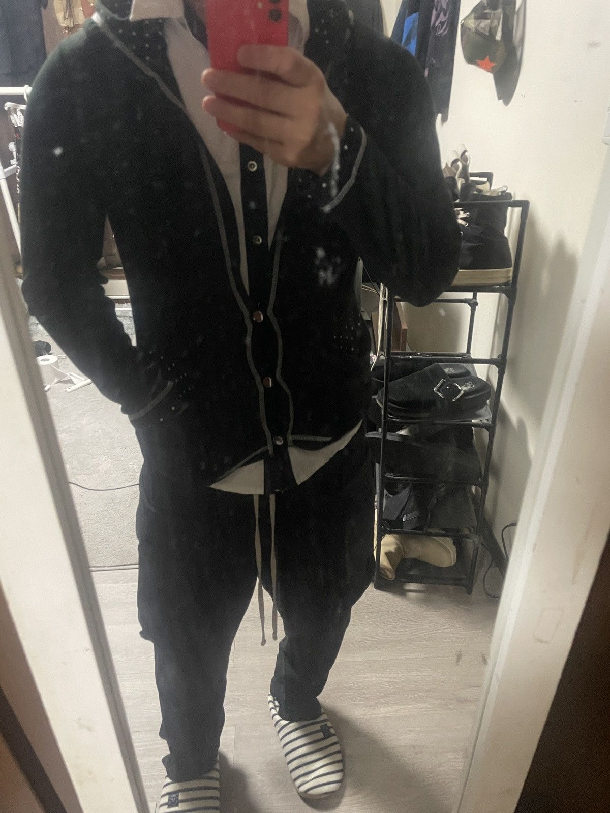 If Six Was Nine 2000s Japanese archive Vkei Docking Layered Hood Shirts Size US S / EU 44-46 / 1 - 9 Thumbnail
