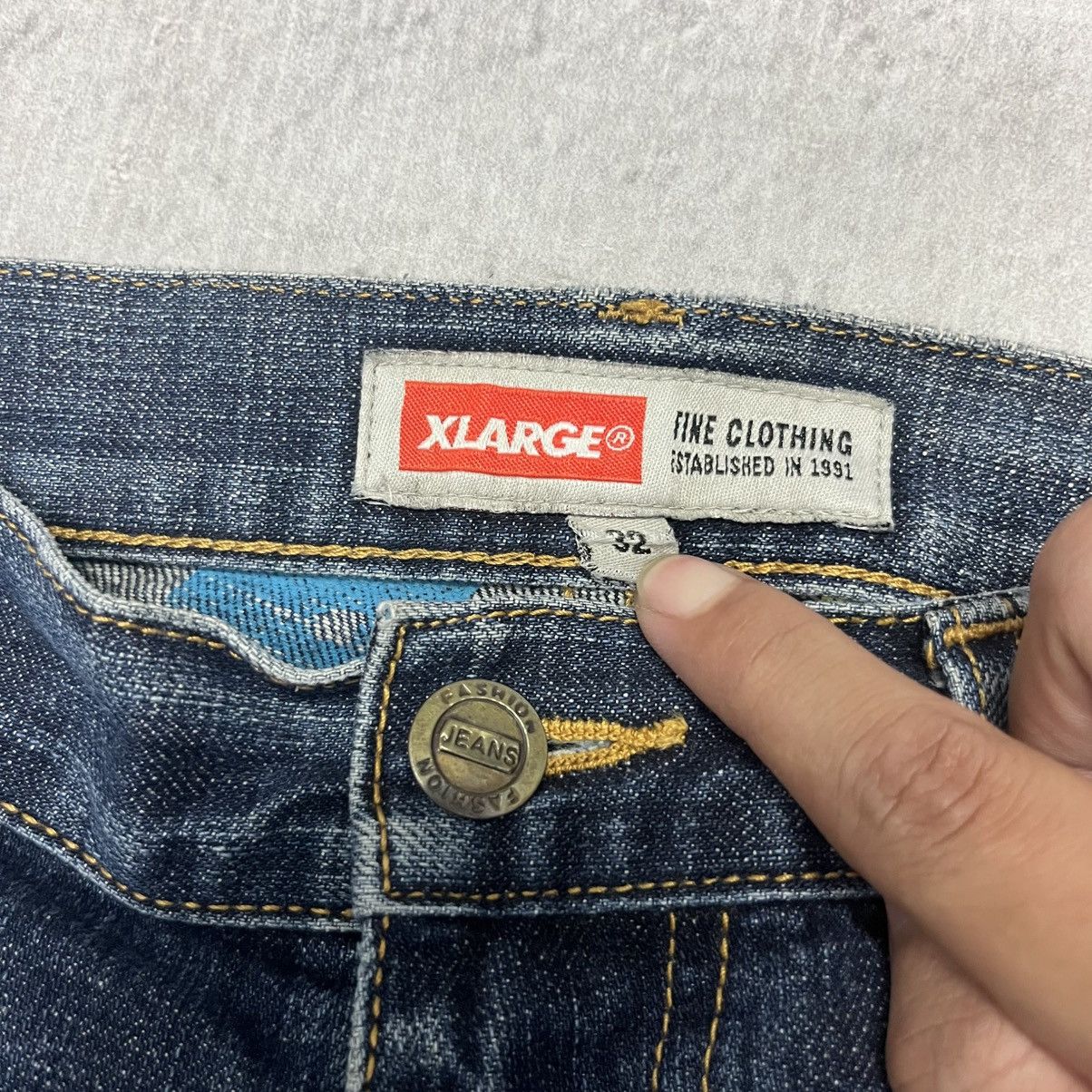 X-LARGE XLarge Denim Jeans Full Print Size US 32 / EU 48 - 4 Thumbnail