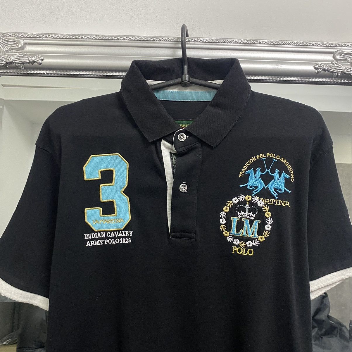 La Martina La martina Polo Shirt Indian Cavalry Army Polo Size US XL / EU 56 / 4 - 2 Thumbnail