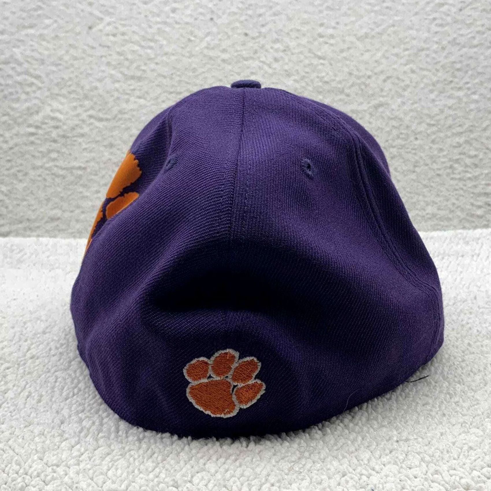 New Era Clemson Tigers New Era Wool Hat Mens 7 3/8 NCAA Sports Paw Print 59Fifty Purple Casual Size ONE SIZE - 3 Thumbnail