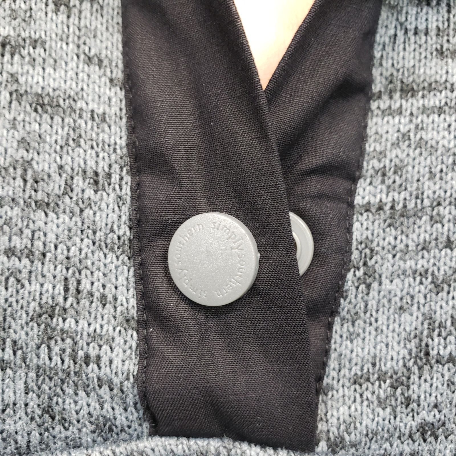 Other Simply Southern Sweater 1/4 Quarter Snap Button Knit Unisex Size US M / EU 48-50 / 2 - 5 Thumbnail
