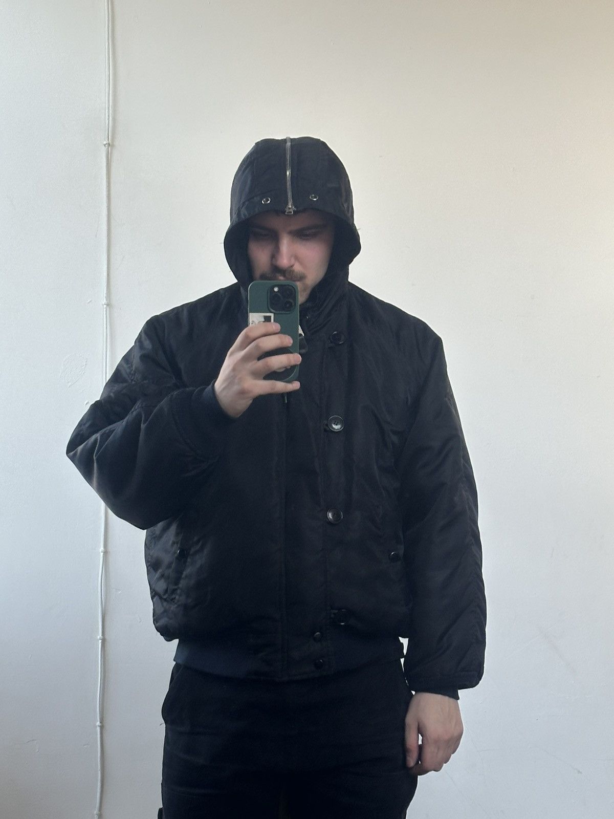 If Six Was Nine 2000s SEMS - Fur Hooded N3B Bomber Jacket Size US L / EU 52-54 / 3 - 12 Thumbnail