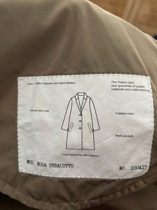 Aspesi Aspesi Women's Overcoat Size L / US 10 / IT 46 - 6 Thumbnail