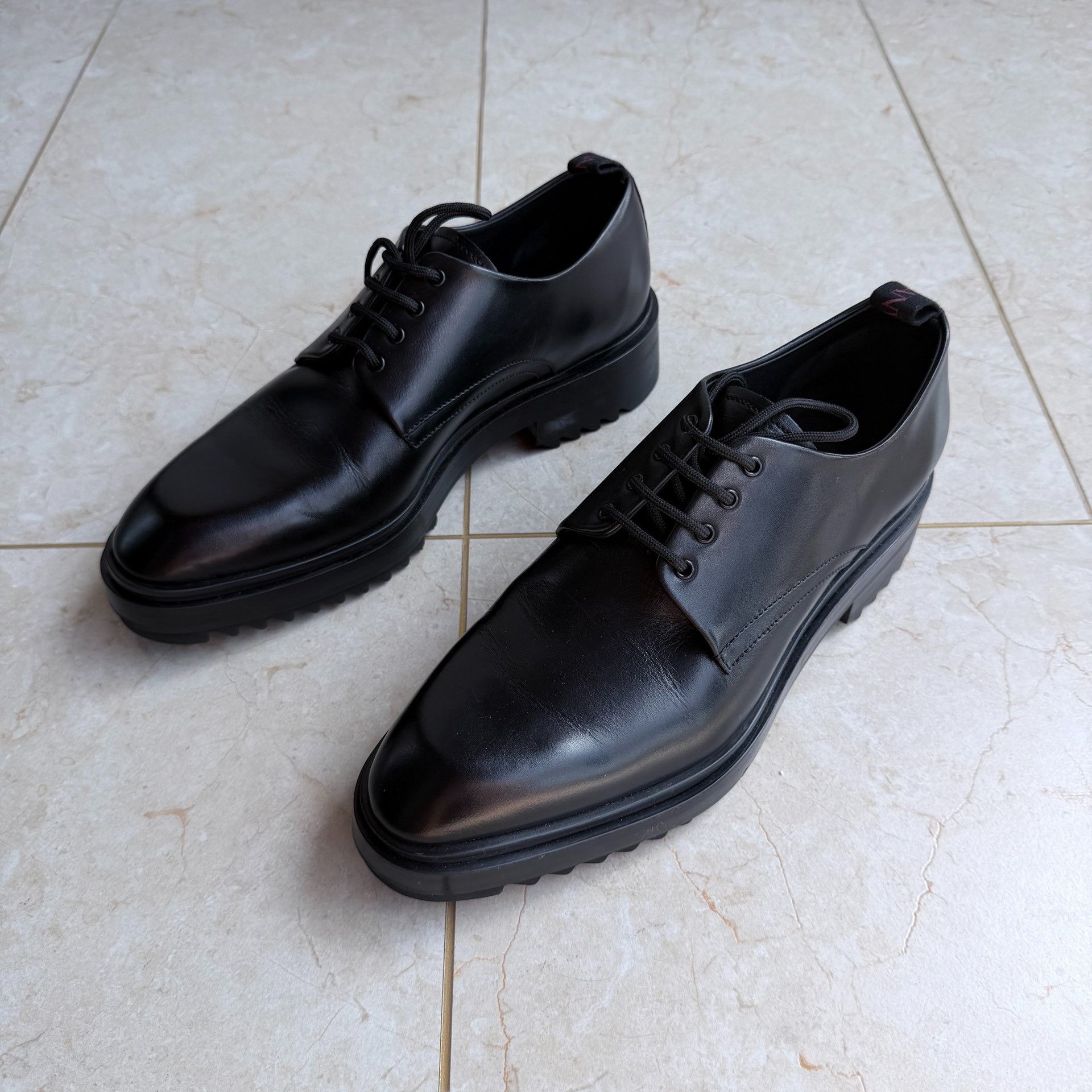 Lanvin Lanvin Alto Calf Leather Derby Shoes Size US 6 / EU 39 - 1 Thumbnail