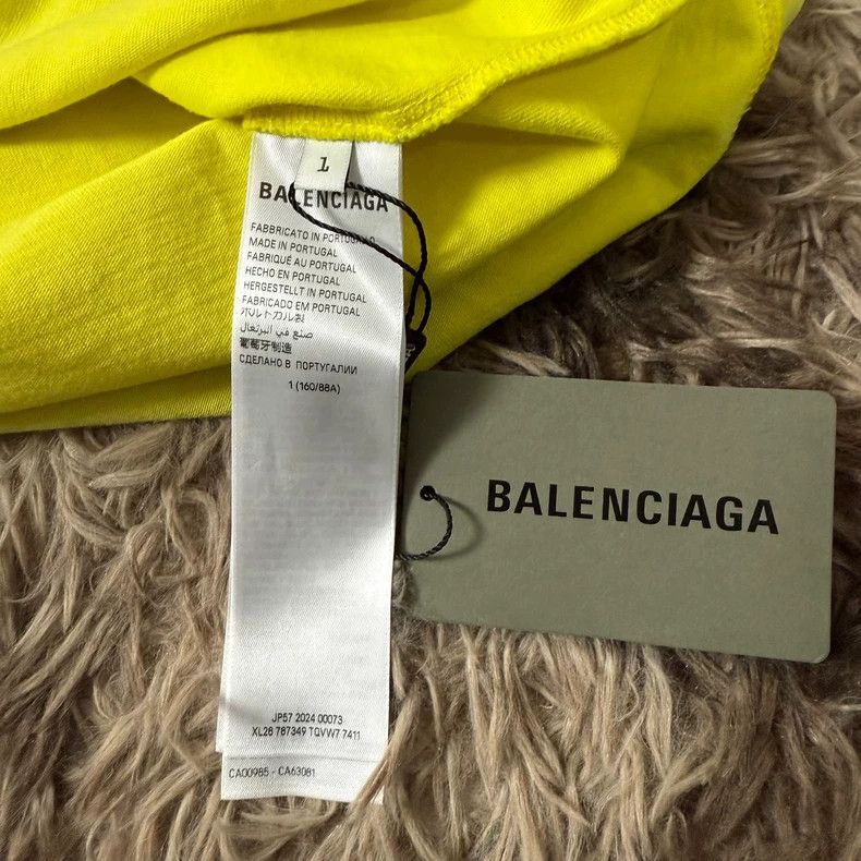 Balenciaga Balenciaga 24 FW Destruct Flame Double Ring T-Shirt 2503-Ne Size US S / EU 44-46 / 1 - 5 Thumbnail