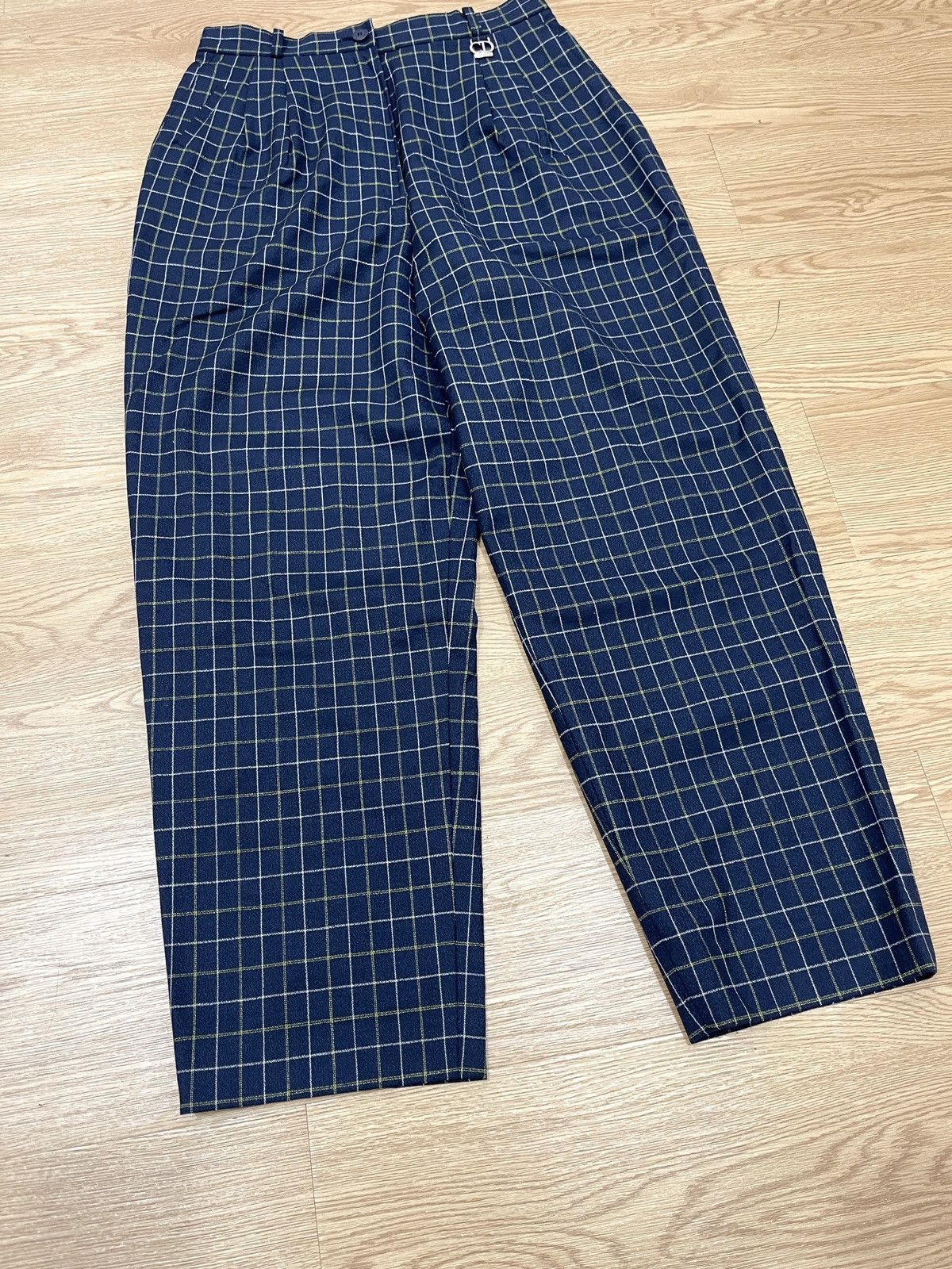 Dior 90s Christian Dior Sports Plaid Trouser Size US 27 - 4 Thumbnail