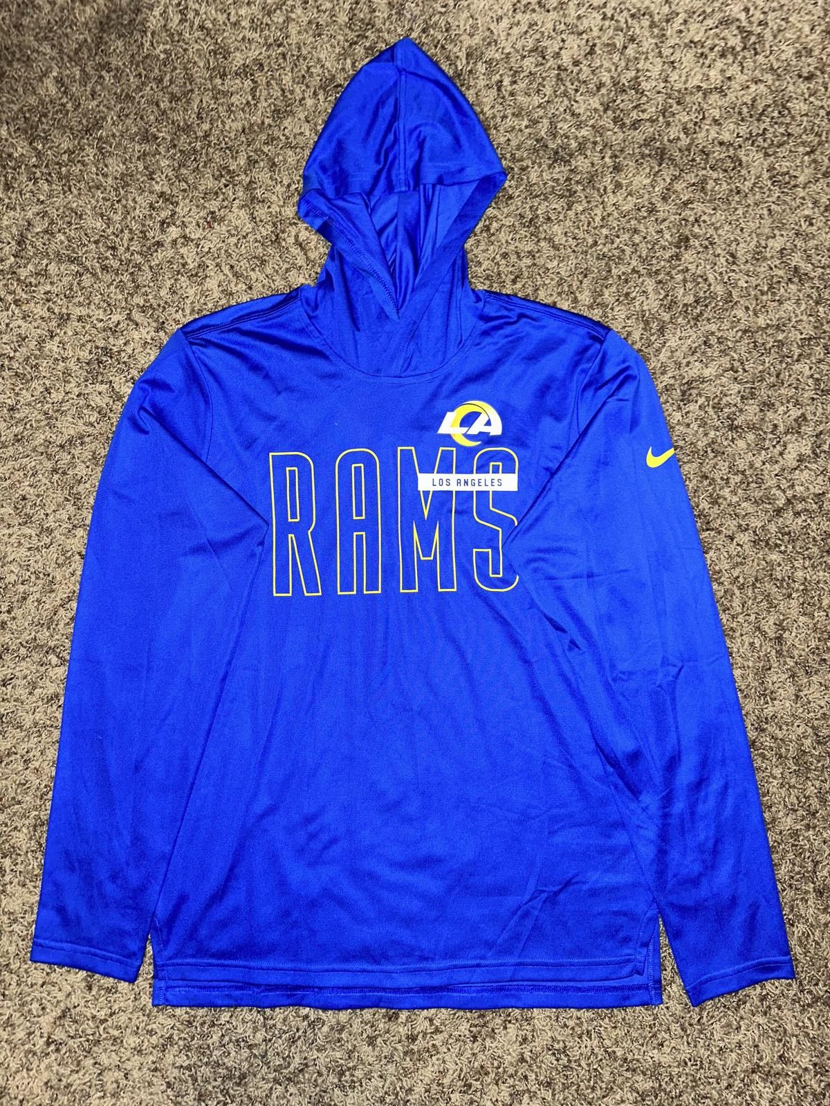 Nike Men’s Los Angeles Rams Lightweight Performance Hooded Long Sleeve Shirt