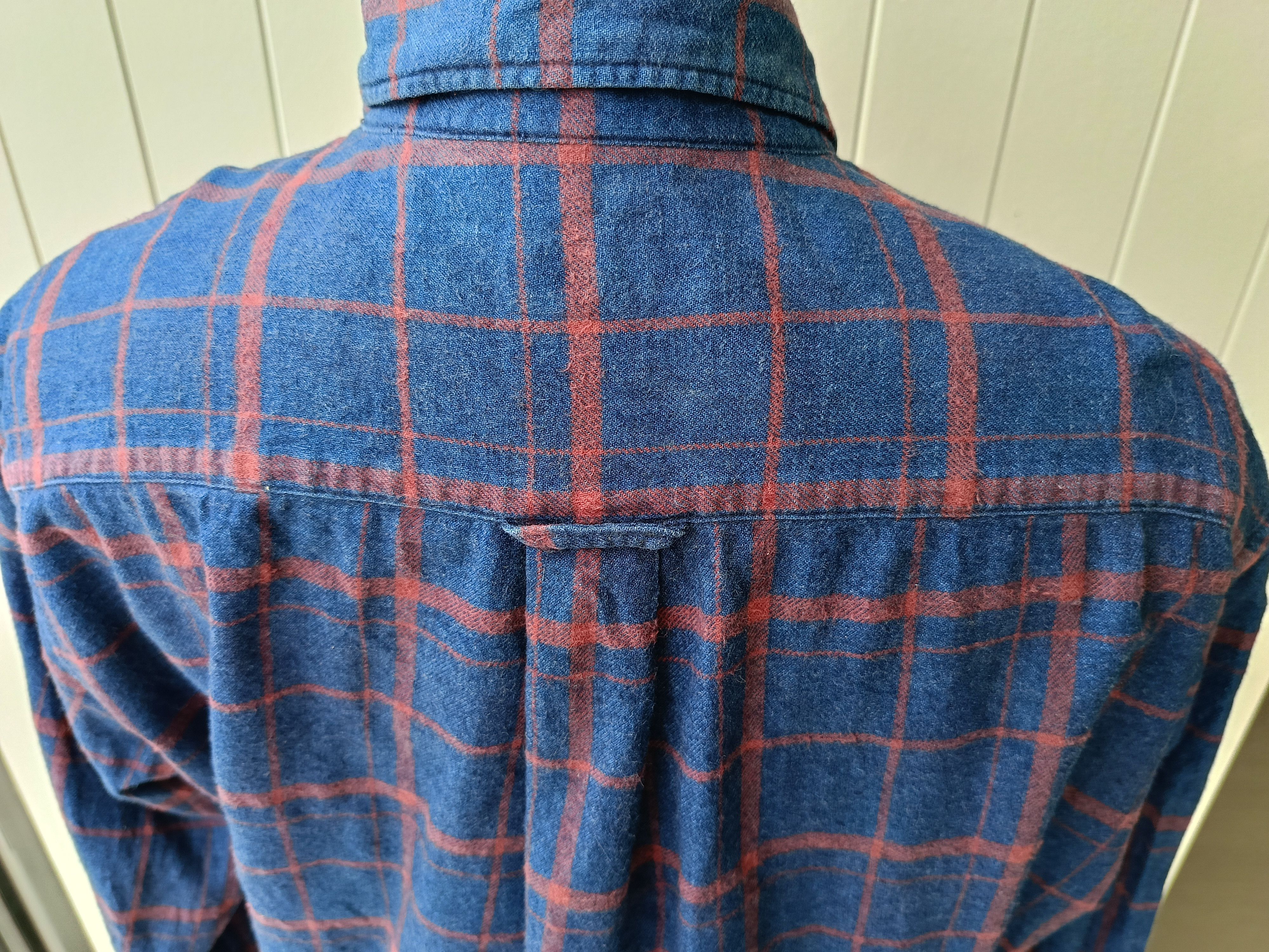 Journal Standard Journal Standard Relume plaid blue indigo flannel shirt Size US S / EU 44-46 / 1 - 6 Thumbnail