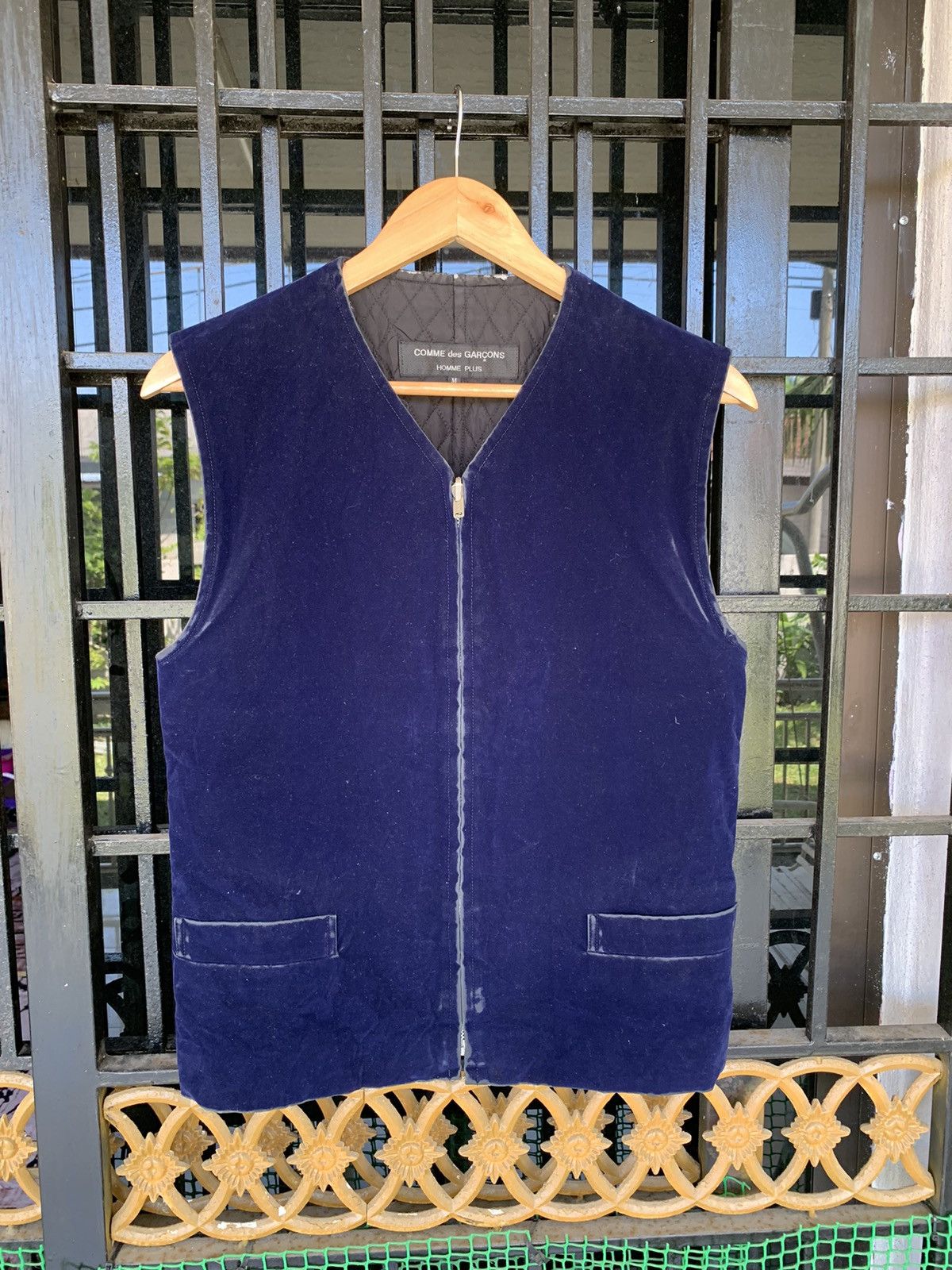 Comme des Garcons Homme Plus Vintage 90's Comme Des Garcon's Homme Plus Velvet Vests Size US M / EU 48-50 / 2 - 1 Thumbnail