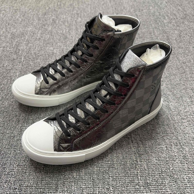 Louis Vuitton Tattoo Casual High-Top Sneakers 0089