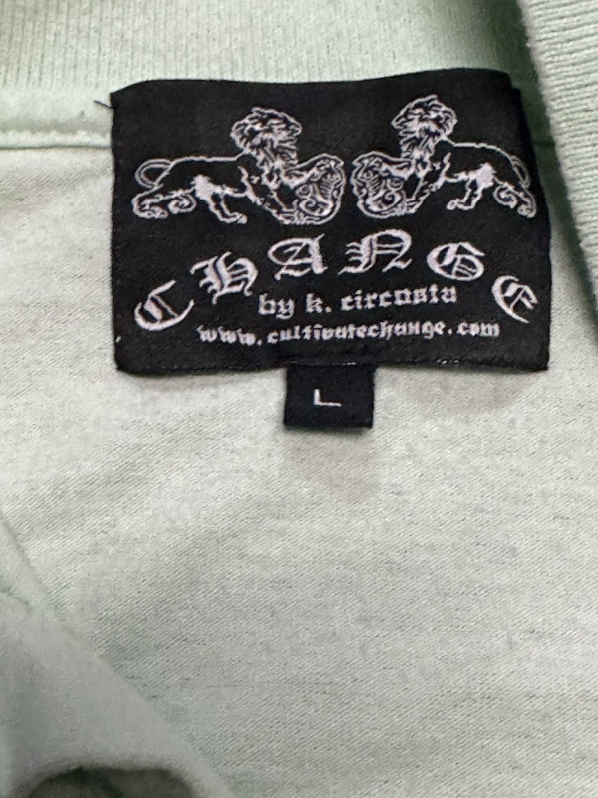 Other Vintage Y2K Light Green Polo By K Circosta Size US L / EU 52-54 / 3 - 3 Thumbnail