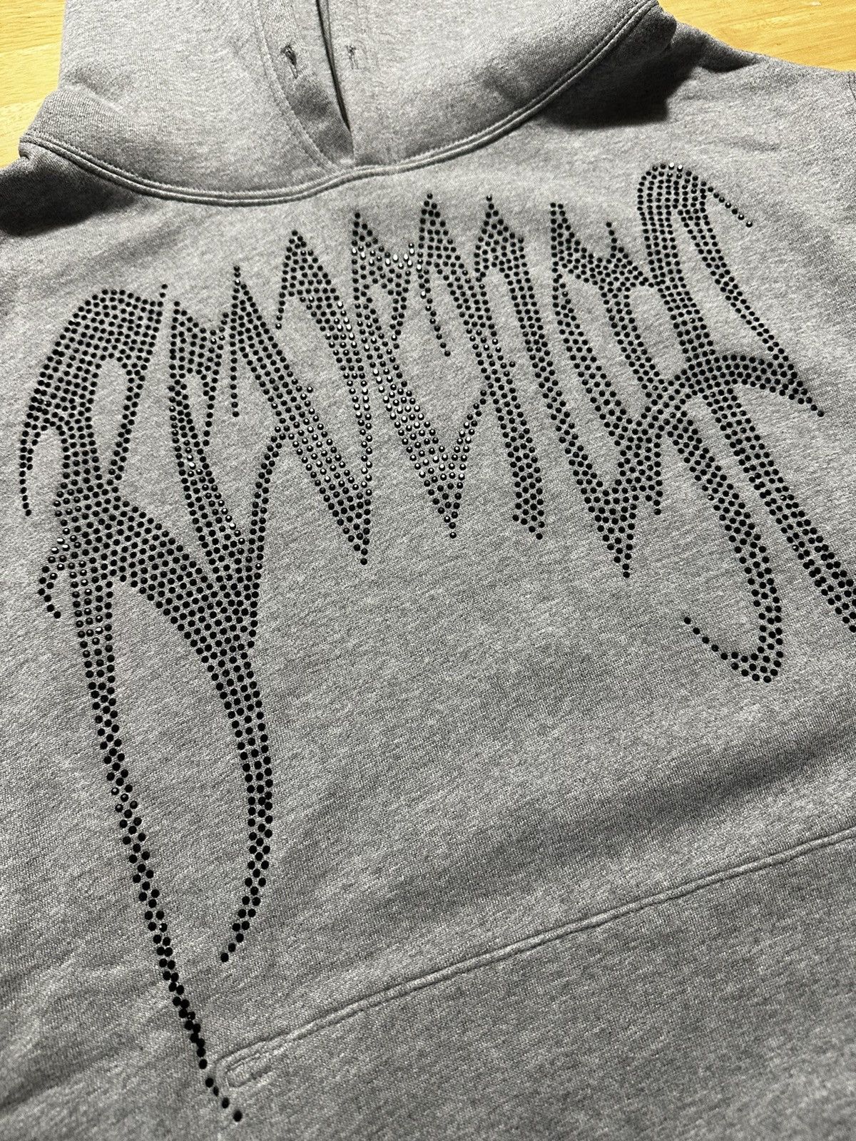 Revenge Grey Rhinestone Hoodie - L Size US L / EU 52-54 / 3 - 5 Thumbnail