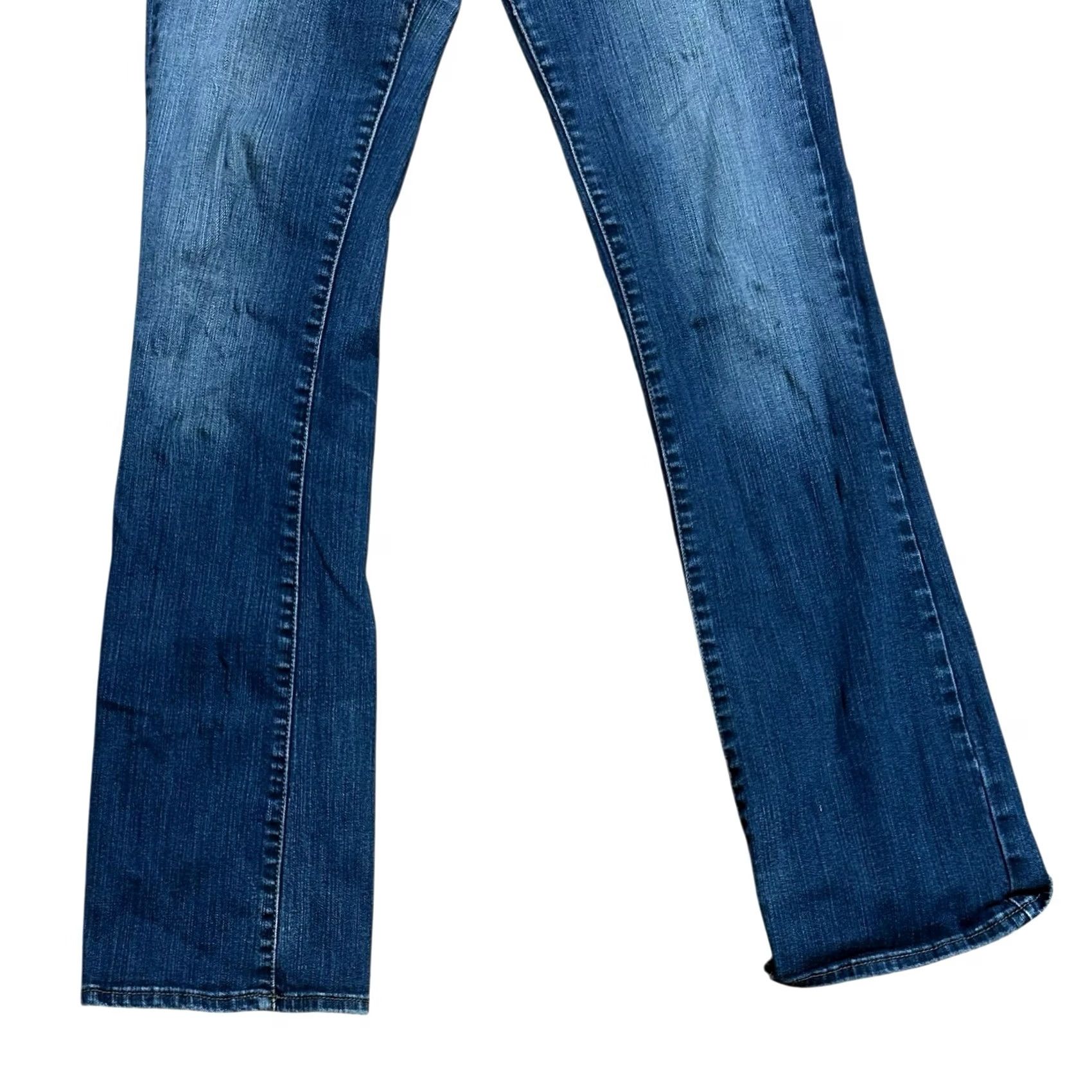 Vintage S.O.N.G Of Lil Women’s Jean Pants Straight Leg Size 7 Blue Denim 32 Inseam Womens Jeans Mid Rise 5-Pocket Design Size 28" / US 6 / IT 42 - 4 Thumbnail