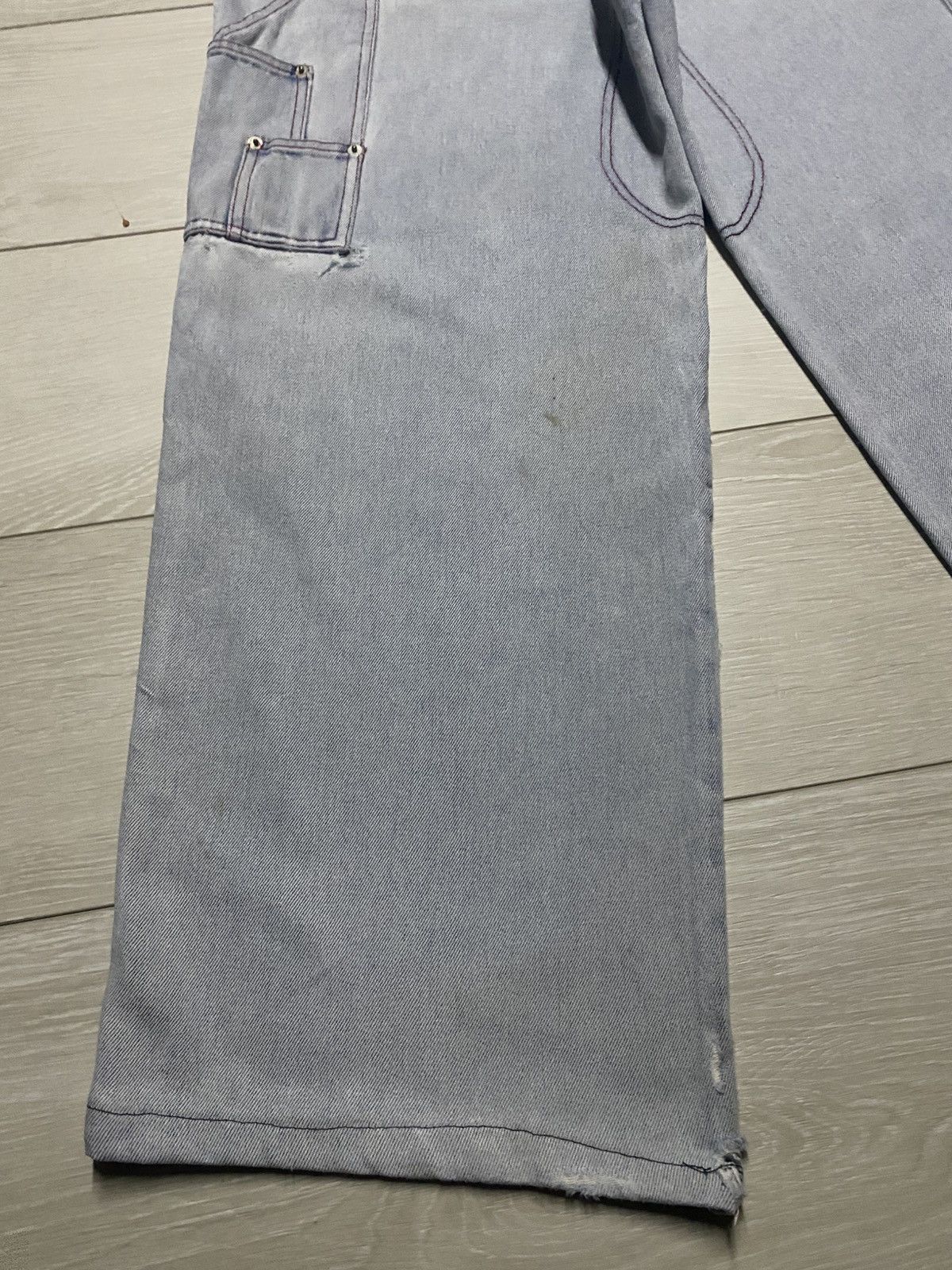 JNCO Vintge Japanese Amore Puro Faded Wash Carpenter Baggy Jeans Size US 30 / EU 46 - 7 Thumbnail