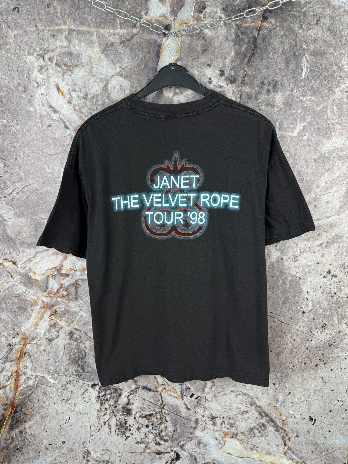 Michael Jackson Janet Jackson The Velvet Rope Tour 1998 Vintage T-Shirt Rare Size US XL / EU 56 / 4 - 11 Thumbnail