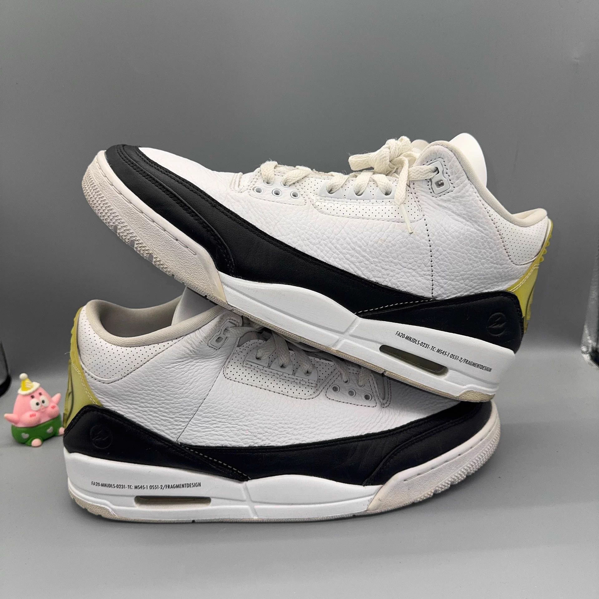 Jordan Brand Jordan AJ3 x Fragment Design Black/White 46 Size US 13 / EU 46 - 6 Thumbnail