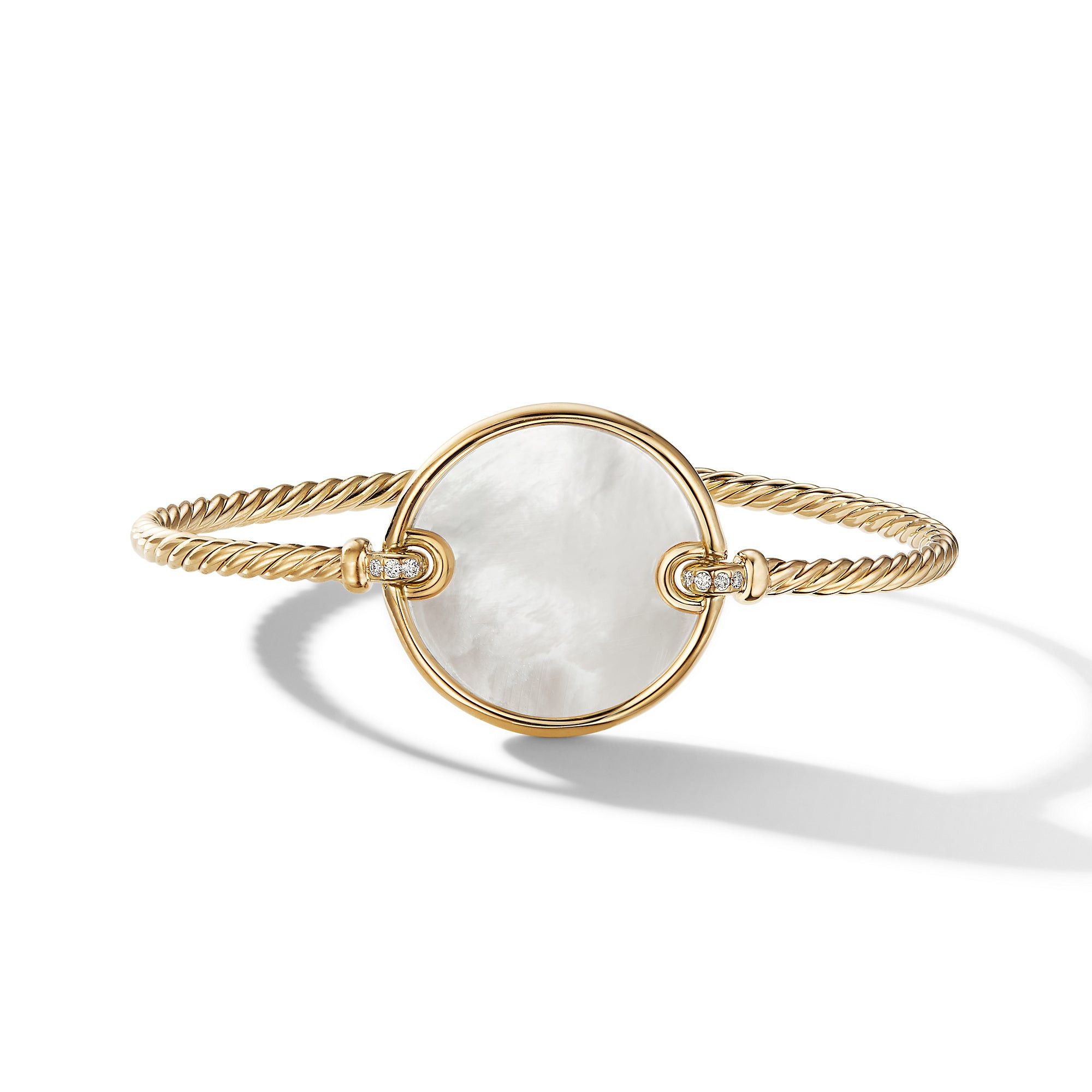 David Yurman o1w1db10325 Bracelet in 18K Gold and Diamonds & 22mm Size ONE SIZE - 1 Thumbnail