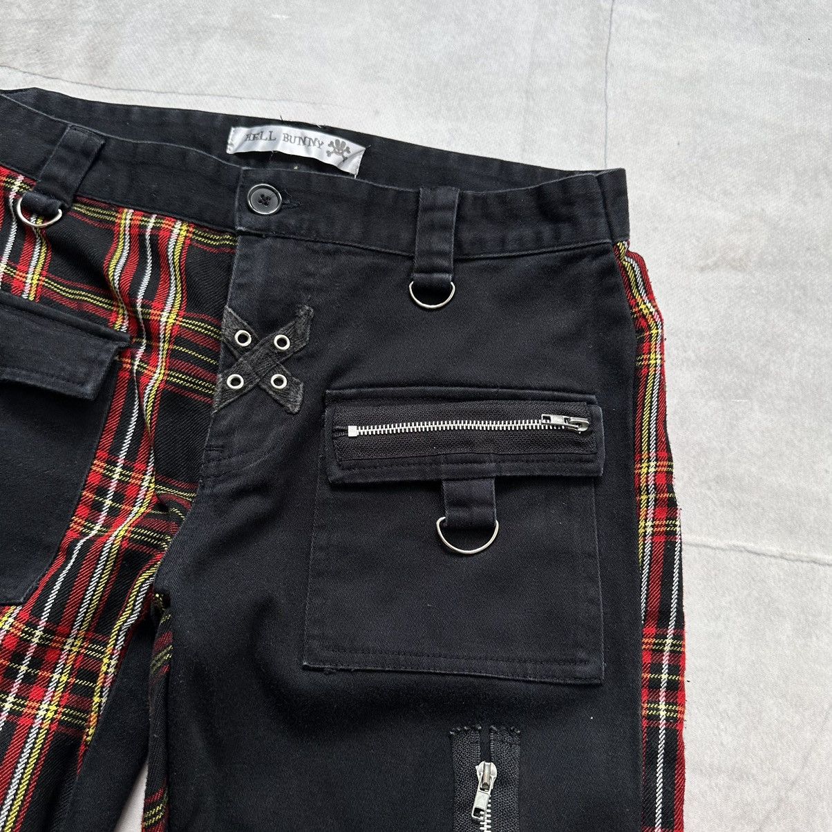 If Six Was Nine × Seditionaries × Tripp NYC Japan Punk Zipper Checkered Pants Gothic Emo Mad Punks Vibe Size 30" / US 8 / IT 44 - 8 Thumbnail