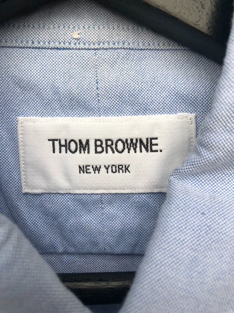 Thom Browne Thom Browne Sky blue long-sleeved shirt Size US L / EU 52-54 / 3 - 2 Thumbnail