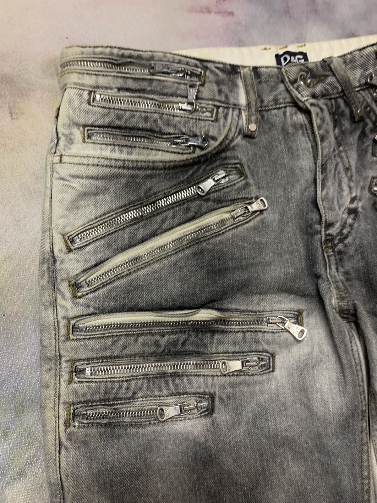 Dolce & Gabbana Dolce Gabbana Bondage Stone Wash Tight Slim Fit Denim Size US 30 / EU 46 - 4 Thumbnail