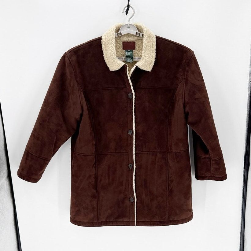 Lauren Ralph Lauren Ralph Lauren faux suede Sherpa lined coat size 3XL classic Size 3XL / US 20-22 - 1 Thumbnail