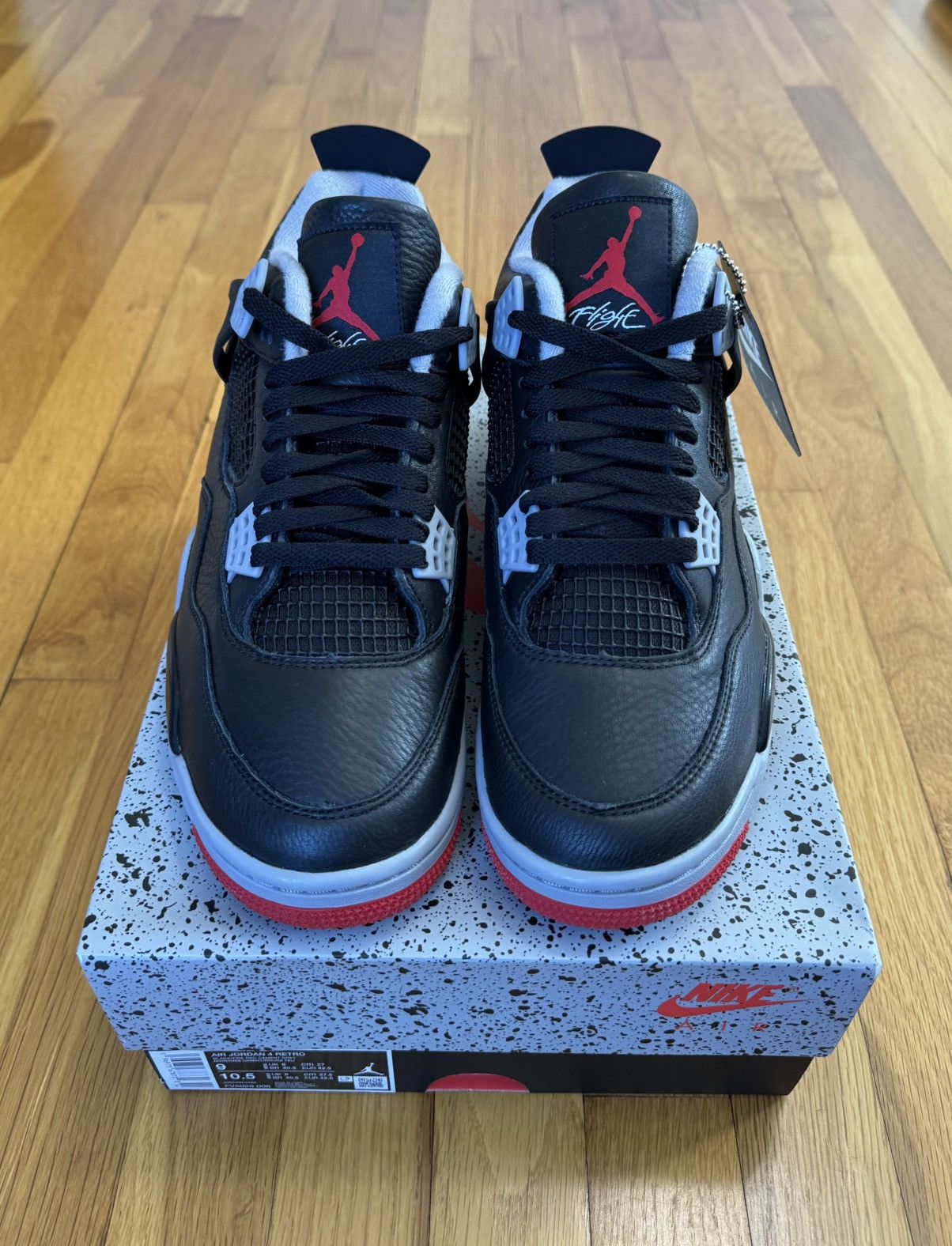 Jordan Brand Air Jordan 4 Retro Bred Reimagined 2024 Size US 9 / EU 42 - 2 Thumbnail