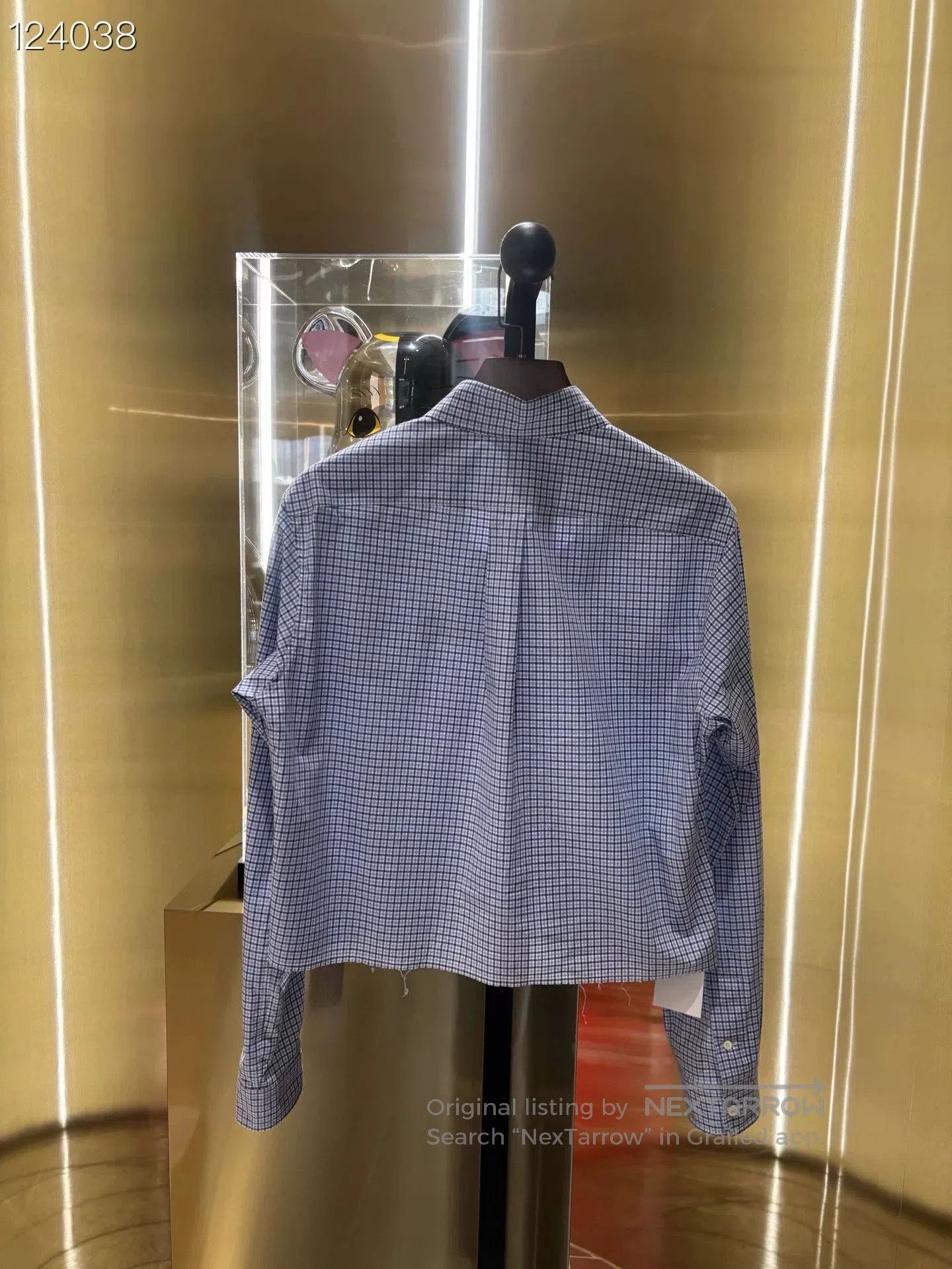 Miu Miu MIU MIU SS23 Logo Plaid Button. Size S / US 4 / IT 40 - 2 Thumbnail