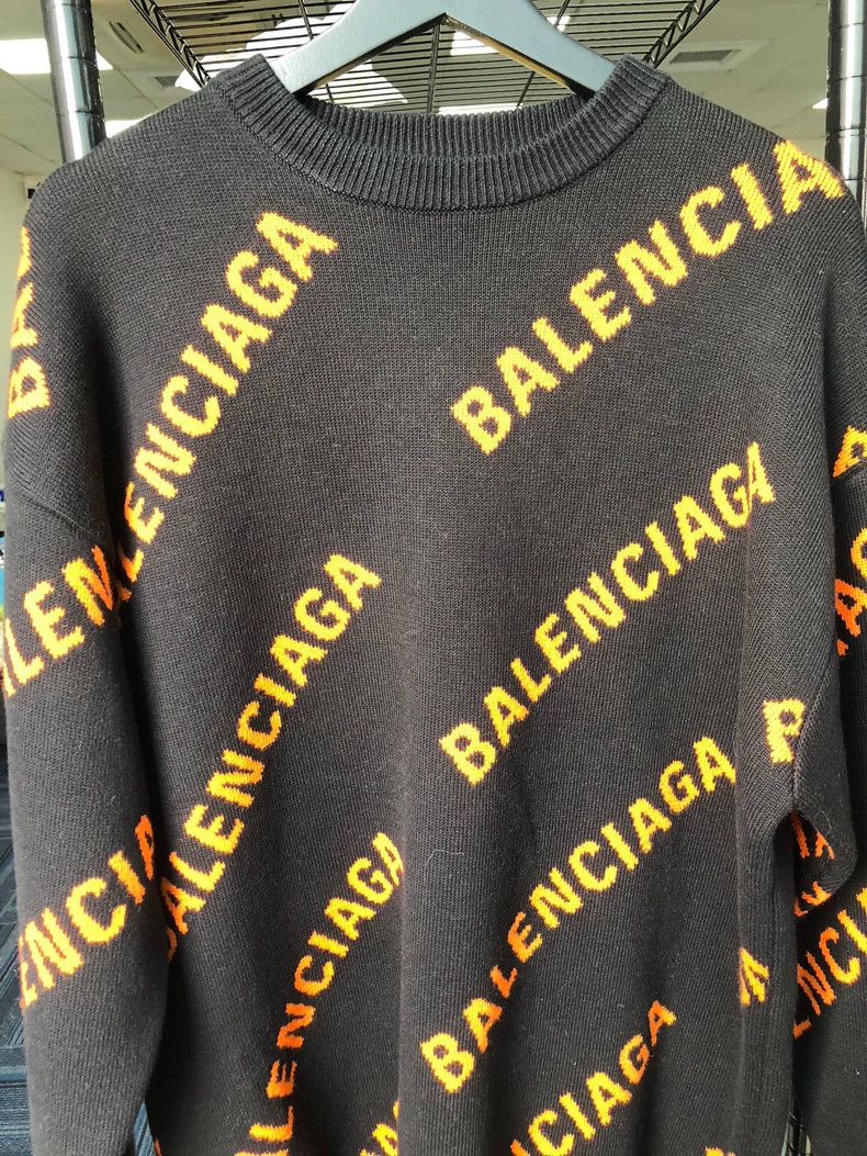 Balenciaga Barrage collarless sweater