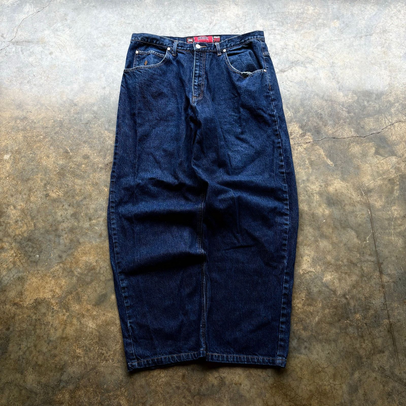 JNCO × Vintage Crazy Vintage WEBS Baggy Blue Jeans Size US 38 / EU 54 - 3 Thumbnail
