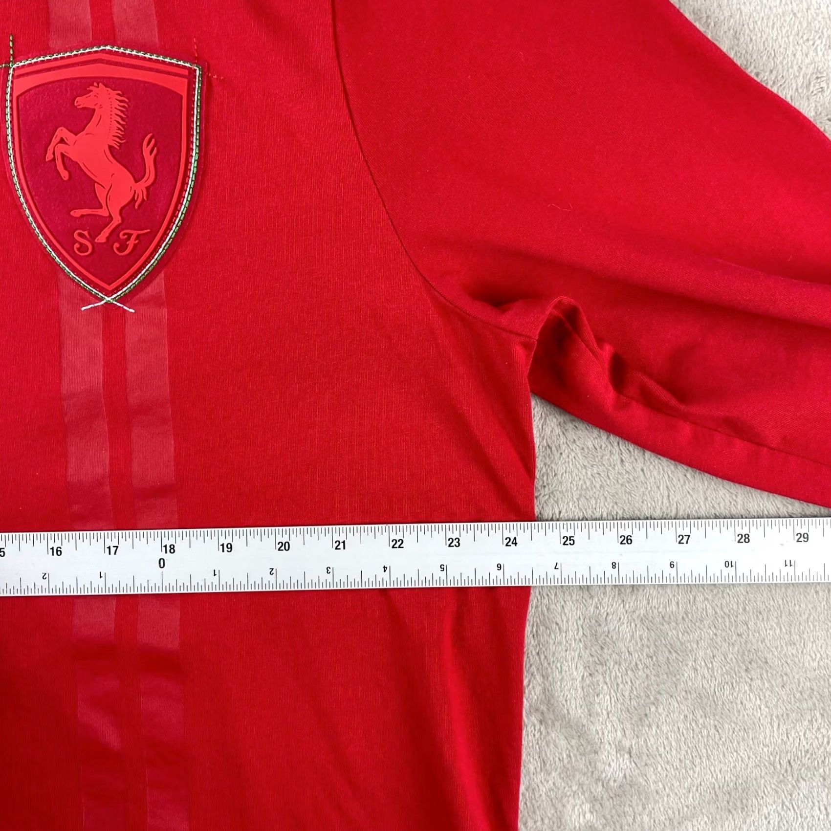 Puma Puma X Scuderia Ferrari T Shirt Men 2XL Rosso Corsa Big Shield Long Sleeve NWOT Size US XXL / EU 58 / 5 - 6 Thumbnail