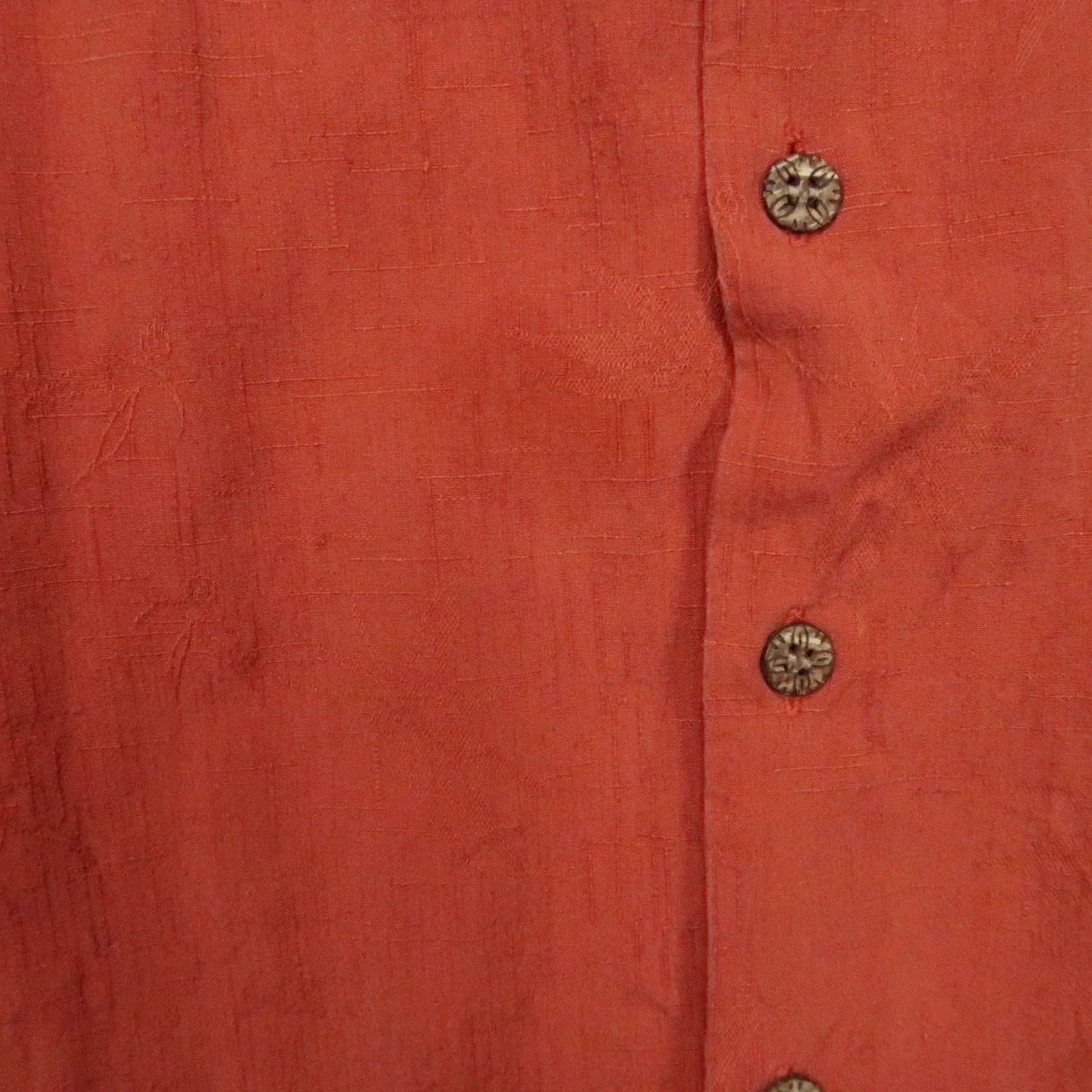 Tommy Bahama Tommy Bahama Red Silk Shirt XL Mens Business Casual Travel Vacation Size US XL / EU 56 / 4 - 5 Thumbnail