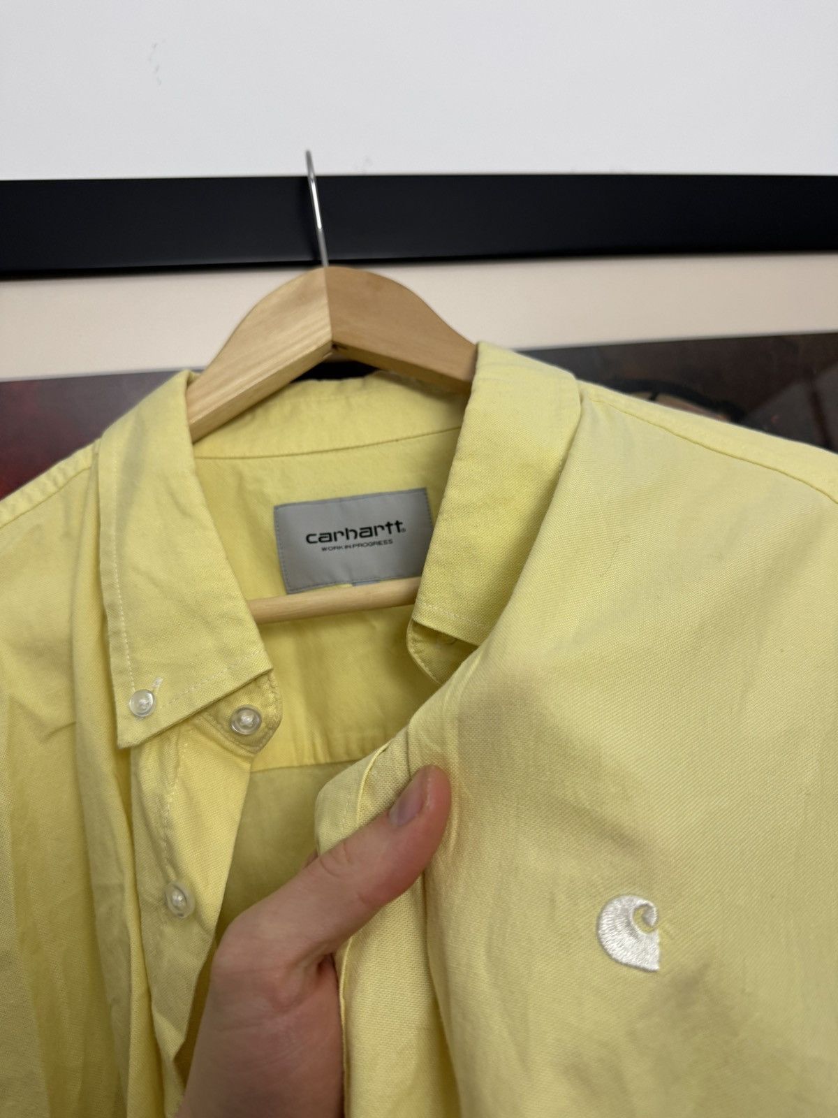 Carhartt Vintage CARHARTT Bowling Shirt button up oversize yellow Size US XXL / EU 58 / 5 - 3 Thumbnail