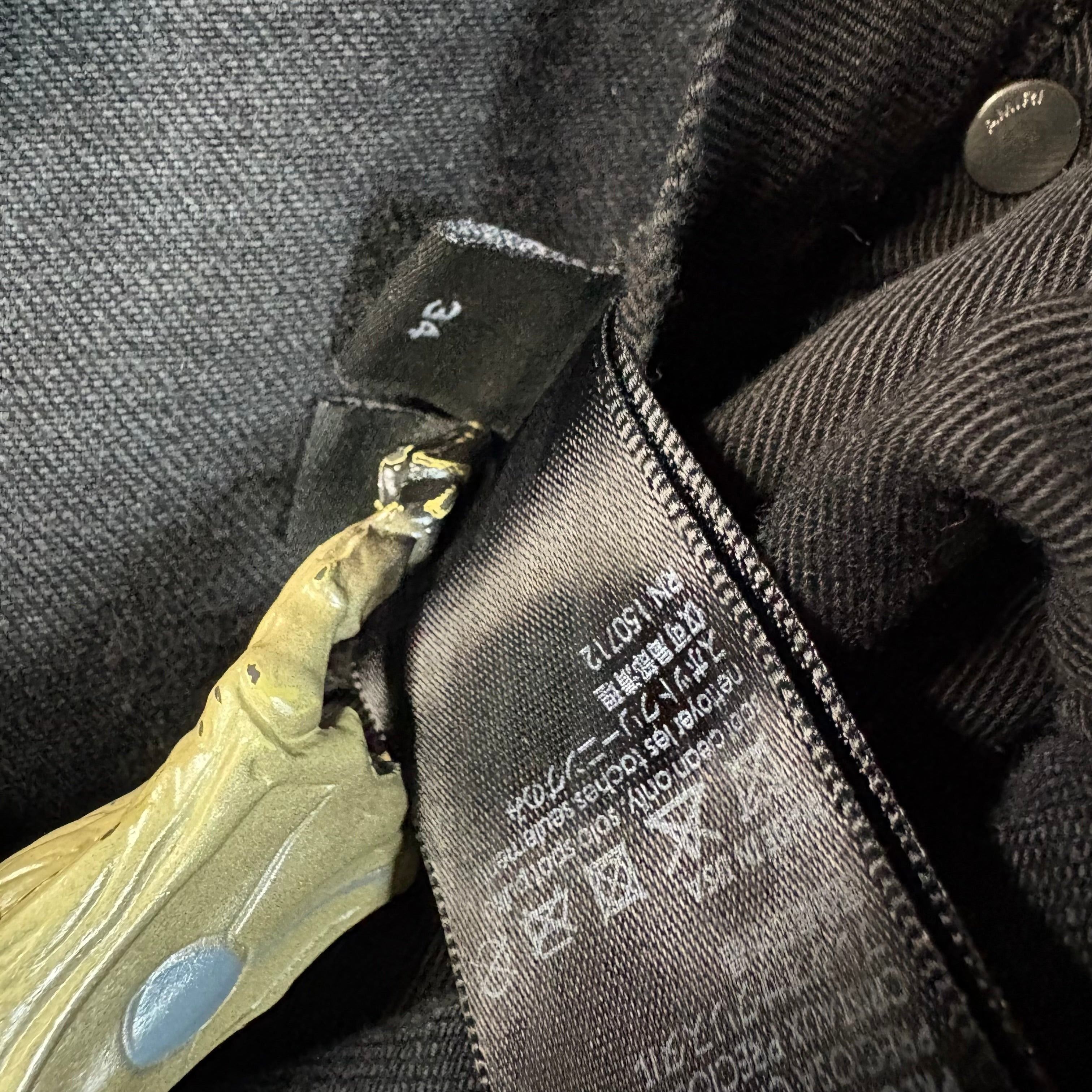 Amiri AMIRI Black Crystal Shotgun Skinny Jeans Size 34" Size US 34 / EU 50 - 4 Thumbnail