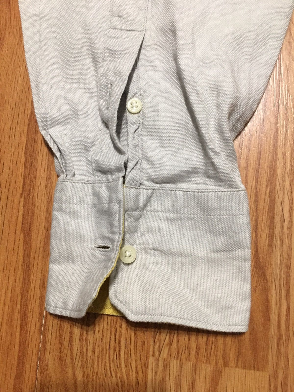 Emmett EMMETT London Light Grey Cotton Classic Men Shirt Size L Size US L / EU 52-54 / 3 - 7 Thumbnail