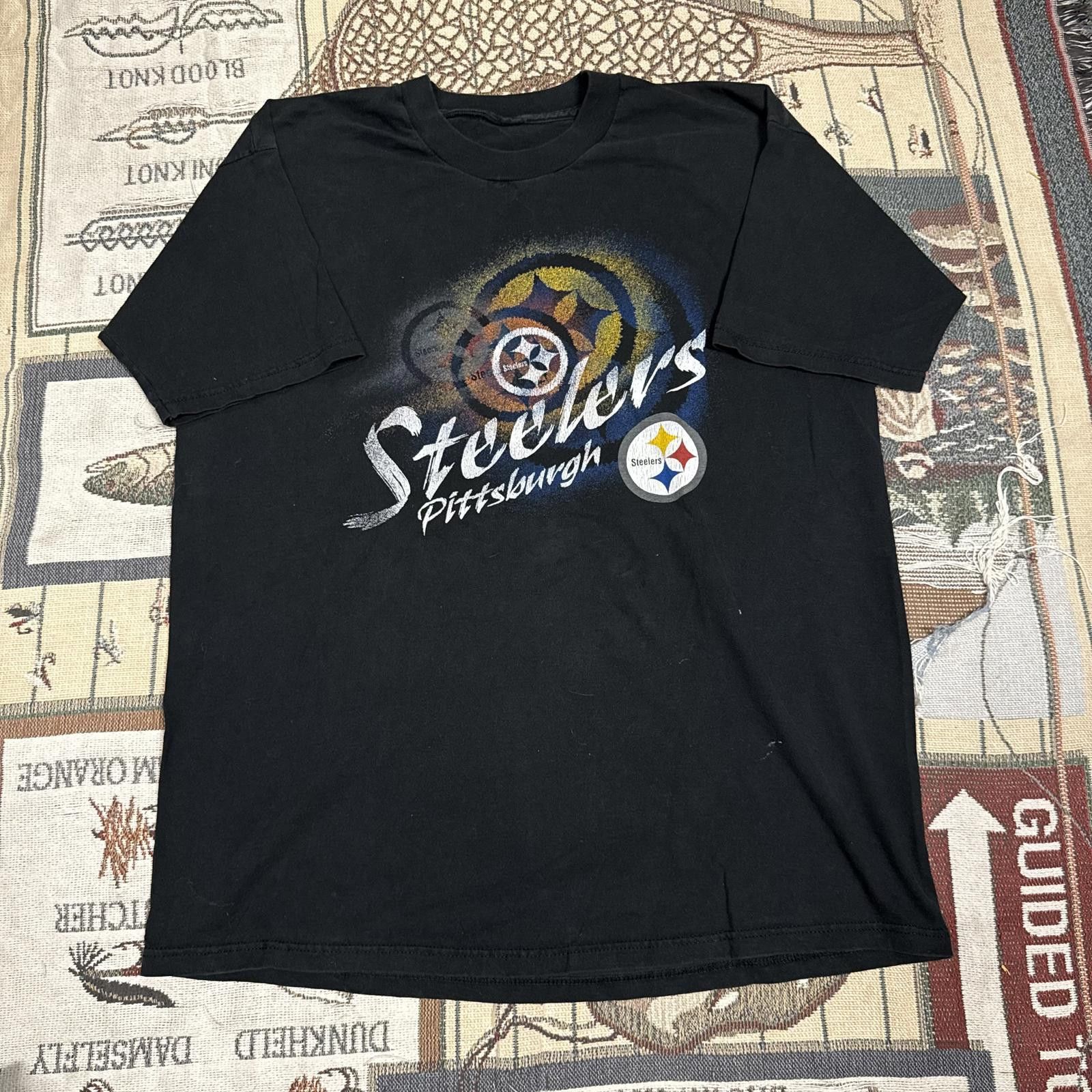 NFL Vintage Y2K Pittsburgh Steelers Sick Front Graphic Logo Size US XL / EU 56 / 4 - 2 Thumbnail