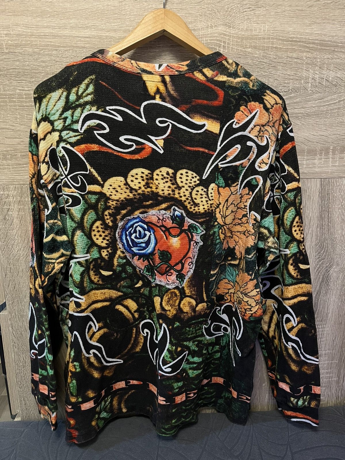 Supreme × Vintage supreme tattoo sacred heart thermal long sleeve 