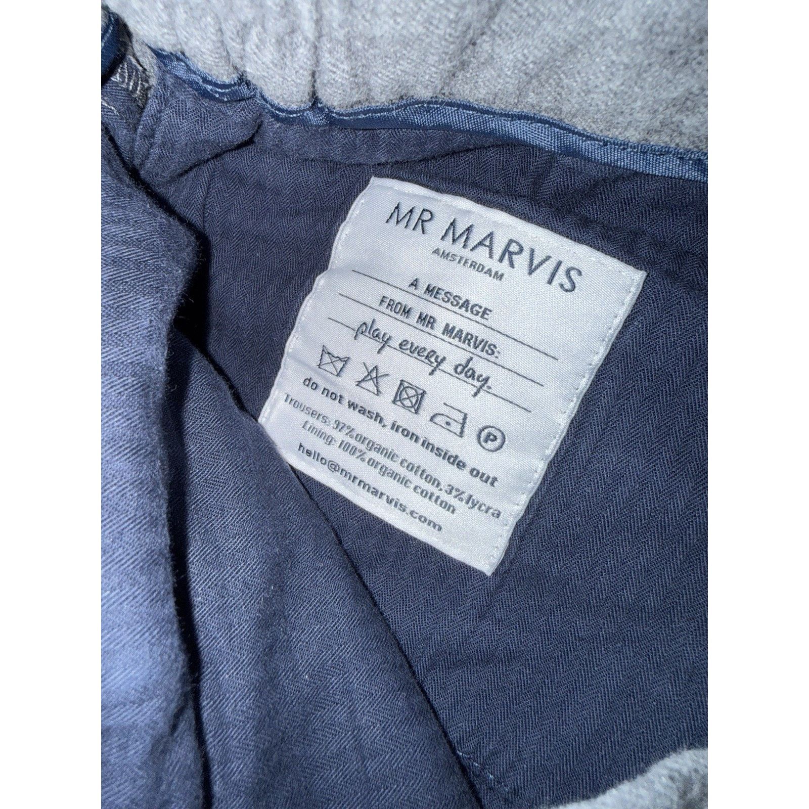 Other Mr Marvis Smart Easies Grey Trousers 31 X 32 Size US 31 - 4 Thumbnail