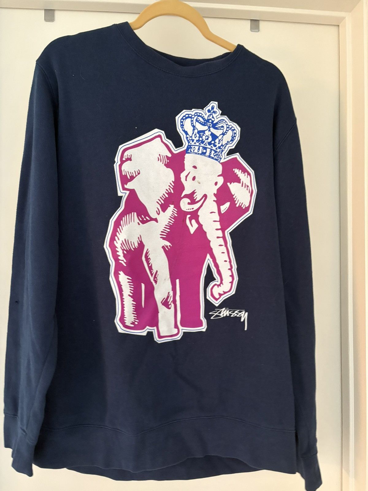Stussy Stussy elephant crewneck RARE Size US L / EU 52-54 / 3 - 1 Thumbnail