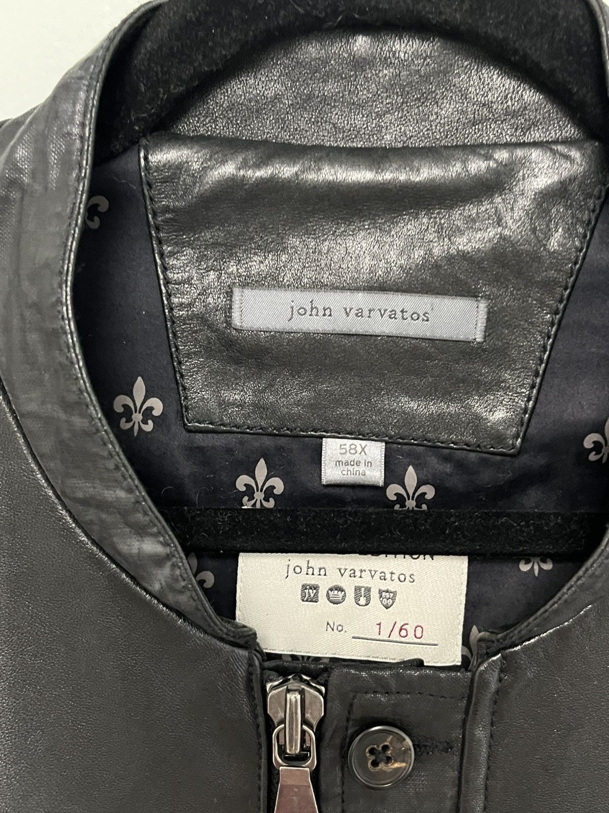 John Varvatos Limited edition leather biker jacket. Size 58x USA 48 XXL Size US XXL / EU 58 / 5 - 5 Thumbnail
