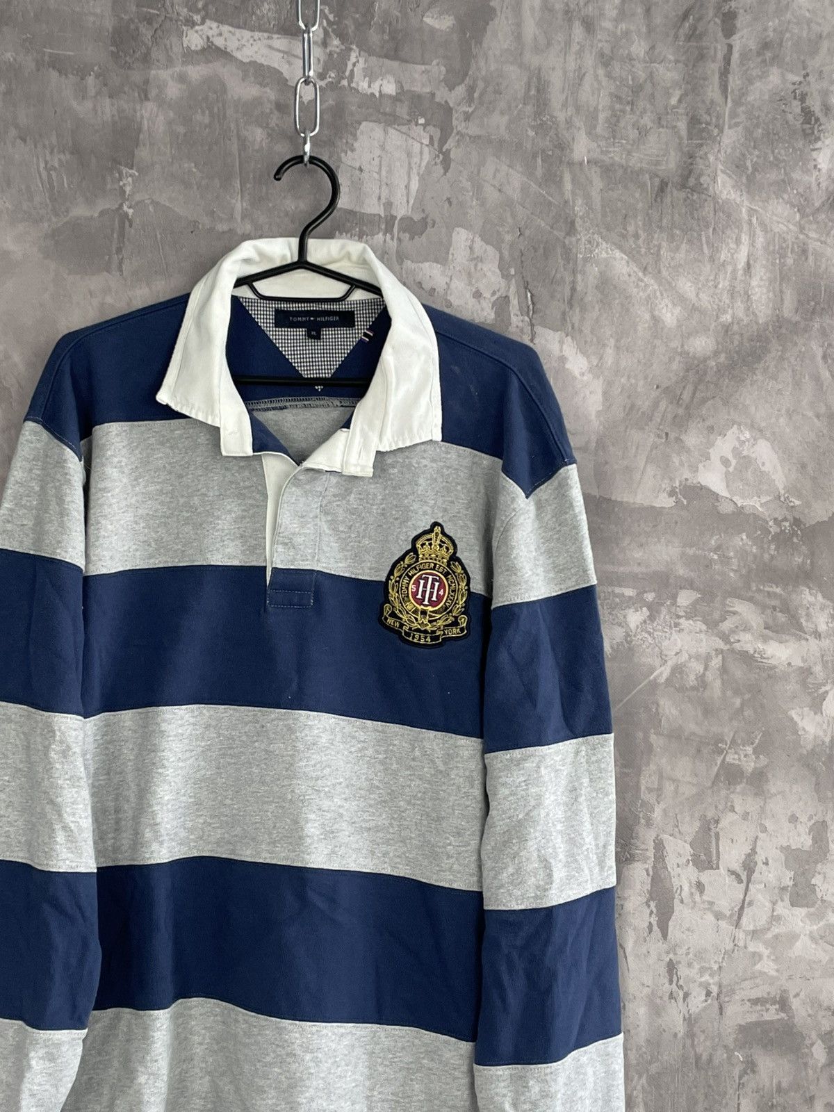 Tommy Hilfiger Vintage Tommy Hilfiger Rugby Longsleeve Shirt Y2K Size US XL / EU 56 / 4 - 4 Thumbnail