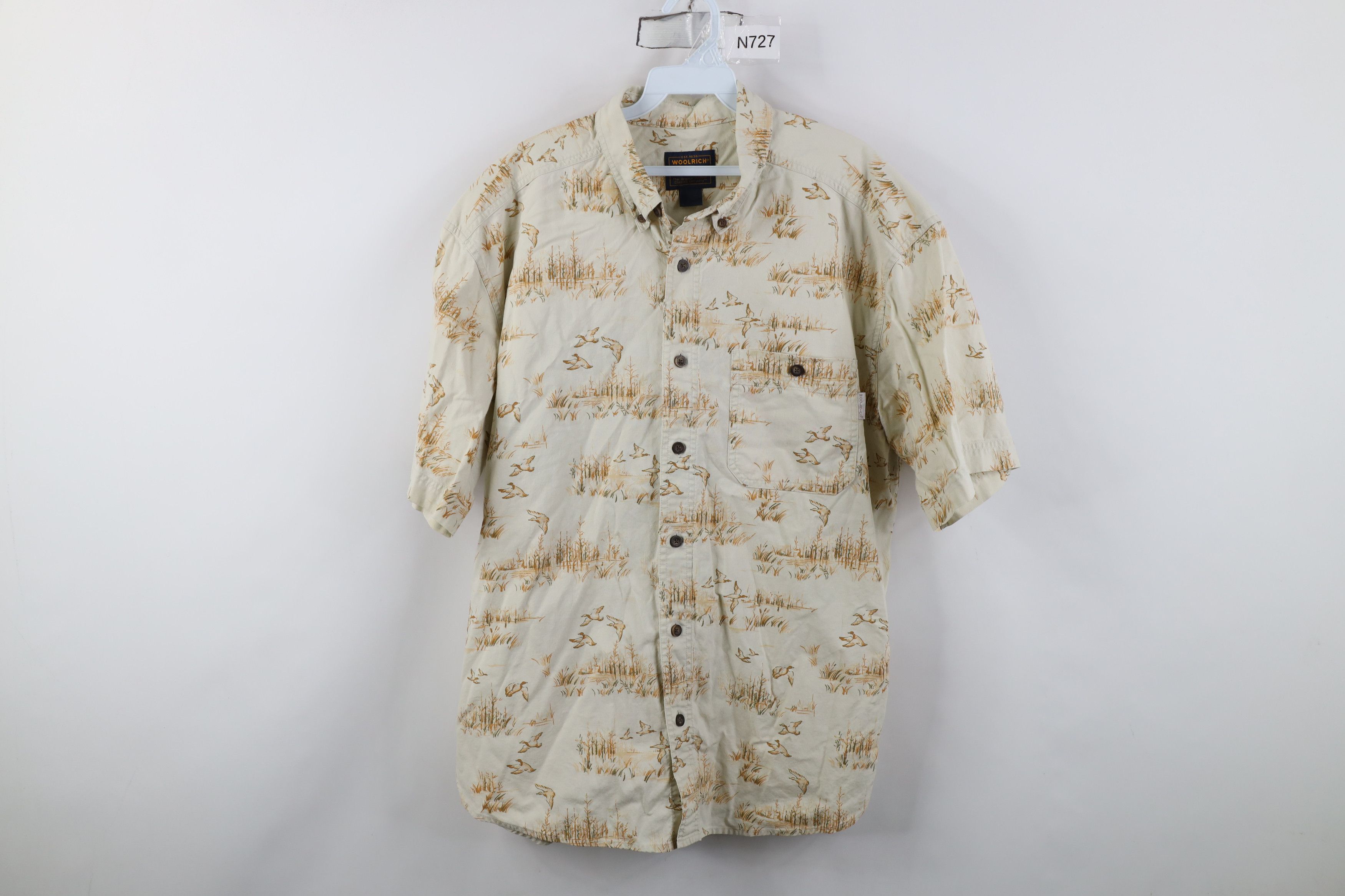 Woolrich Woolen Mills Vintage 90s Woolrich All Over Print Button Down Shirt USA Size US L / EU 52-54 / 3 - 1 Thumbnail