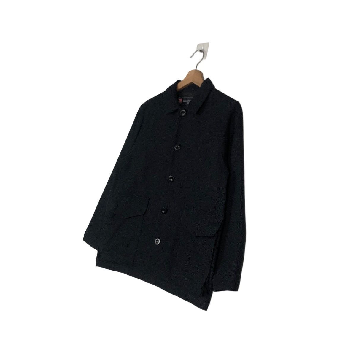 Issey Miyake 🔥Vintage Wool Button Jacket Bella Molnar 1984 Rich Black Size US M / EU 48-50 / 2 - 2 Thumbnail