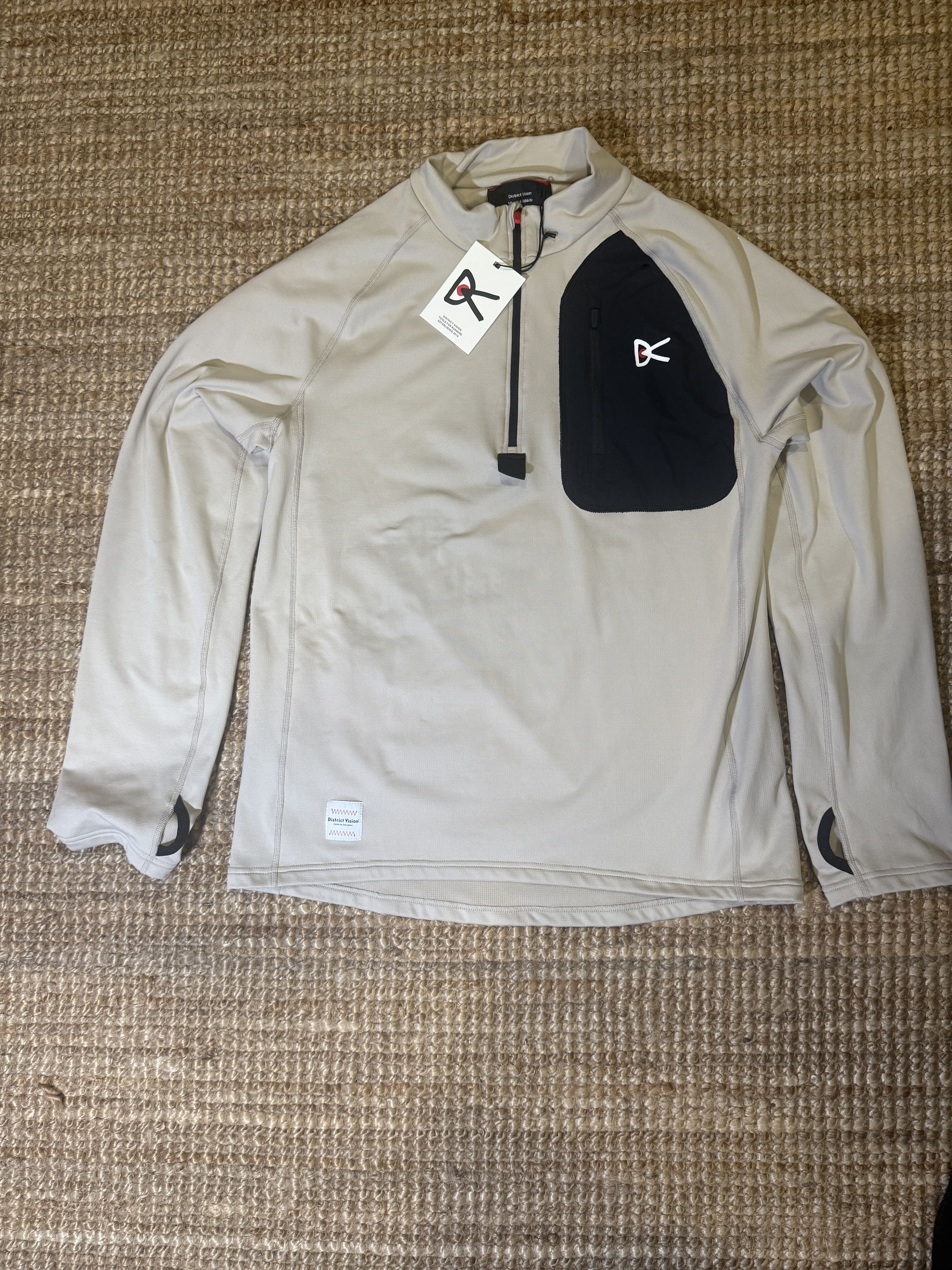 District Vision District Vision Half Zip Stone Luca Thermal Fleece - Large Size US L / EU 52-54 / 3 - 4 Thumbnail
