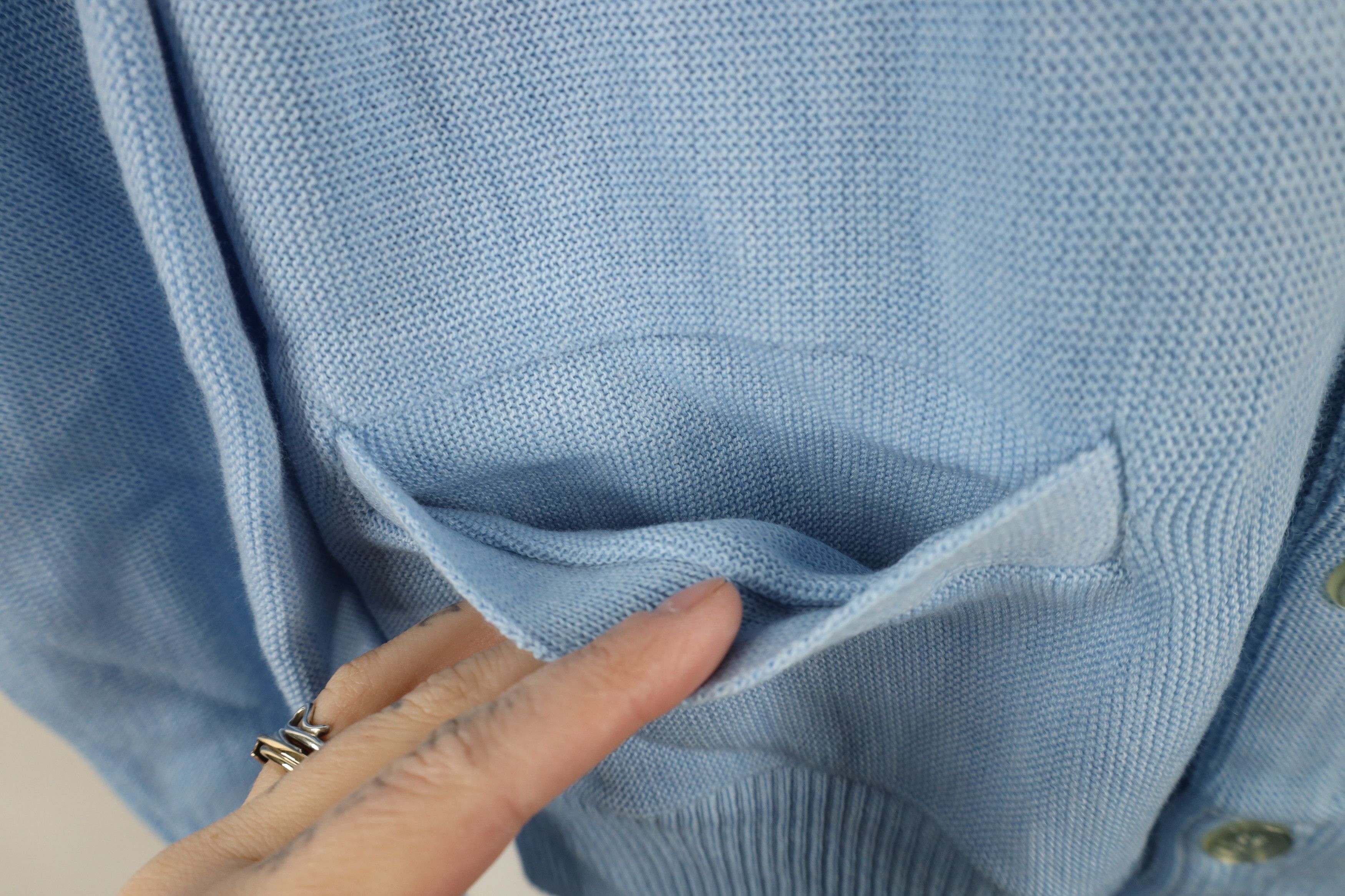 Vintage Vintage 70s Streetwear Cardigan Sweater Carolina Blue USA Size US L / EU 52-54 / 3 - 5 Thumbnail