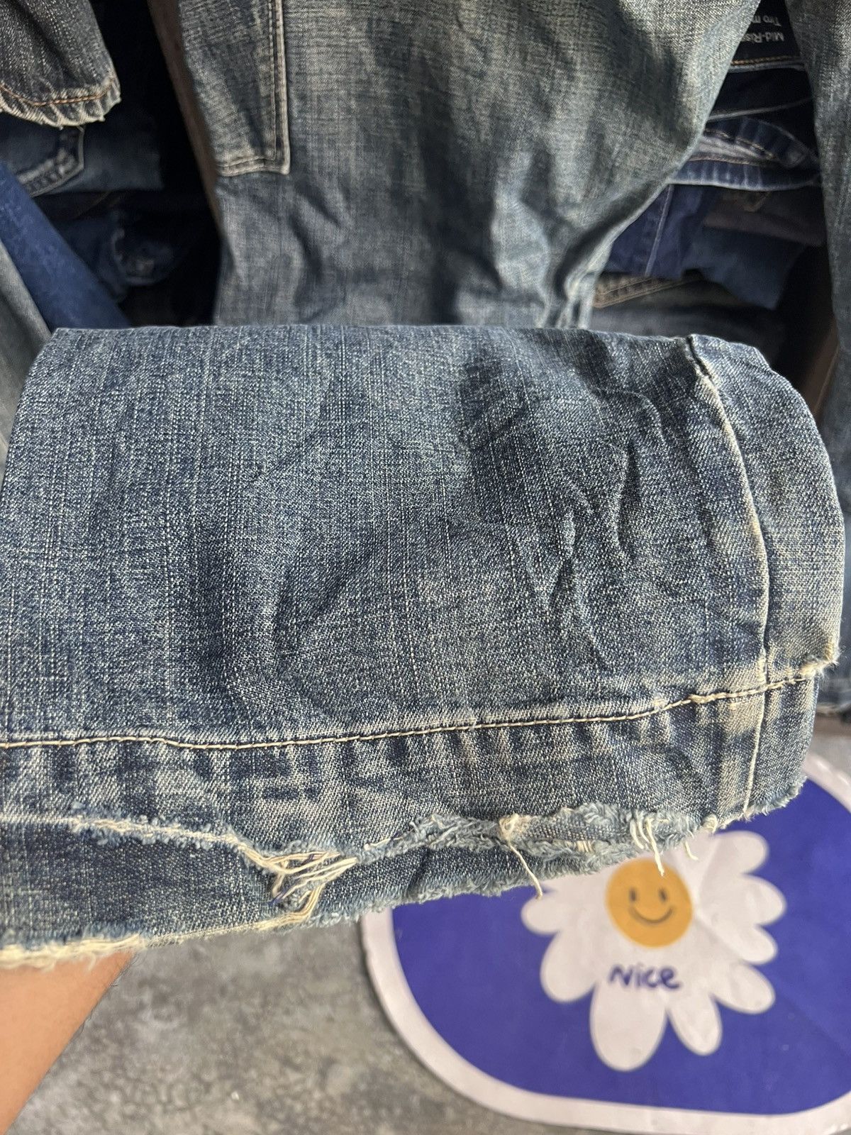 Levi's 🔥Rare Vintage Levis Sanforized Distressed Cargo Denim Size US 34 / EU 50 - 14 Thumbnail