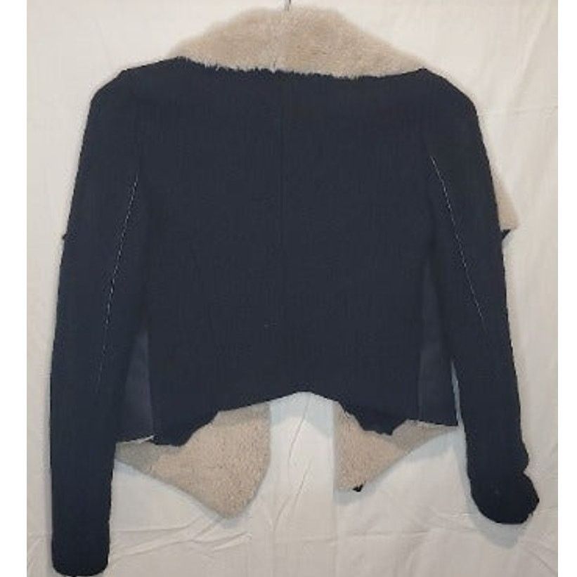 Other DEX Black Wool Sherpa Fur Winter Coat Size XS Size XS / US 0-2 / IT 36-38 - 2 Thumbnail