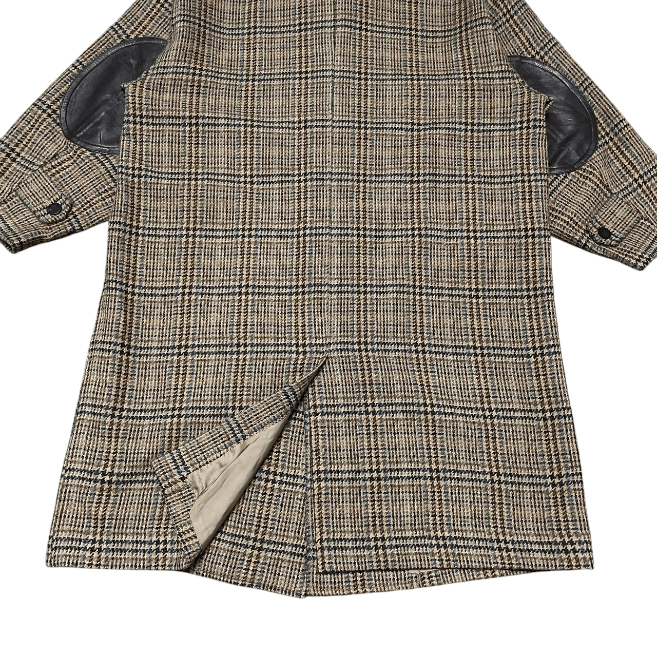 Issey Miyake Vintage IS Issey Miyake Checkered Wool Long Coat Size US M / EU 48-50 / 2 - 13 Thumbnail